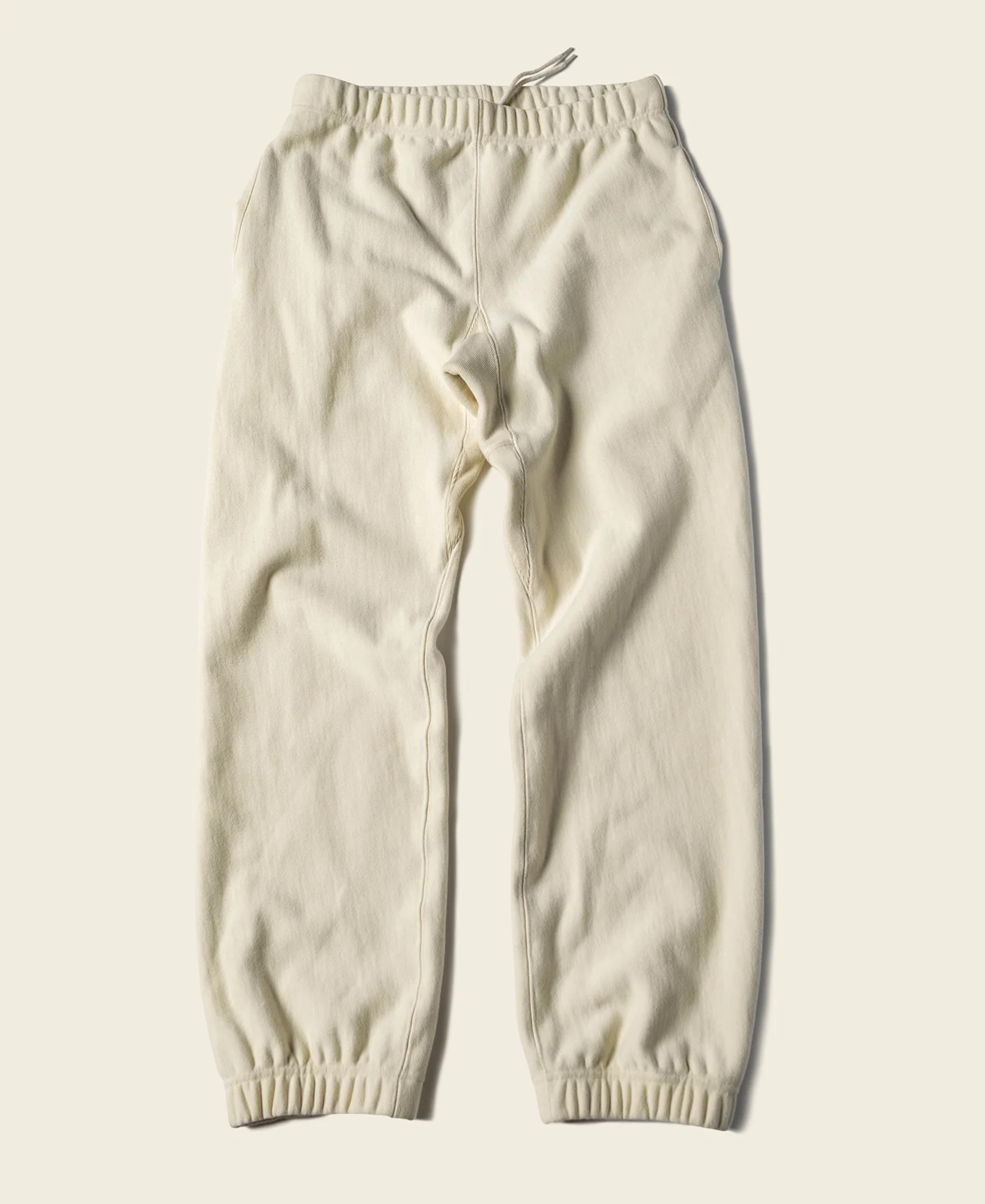 1950s 20.5 oz Terry Cloth Reverse Weave Sweatpants - Apricot | Heavyweight Sport Pants | Bronson