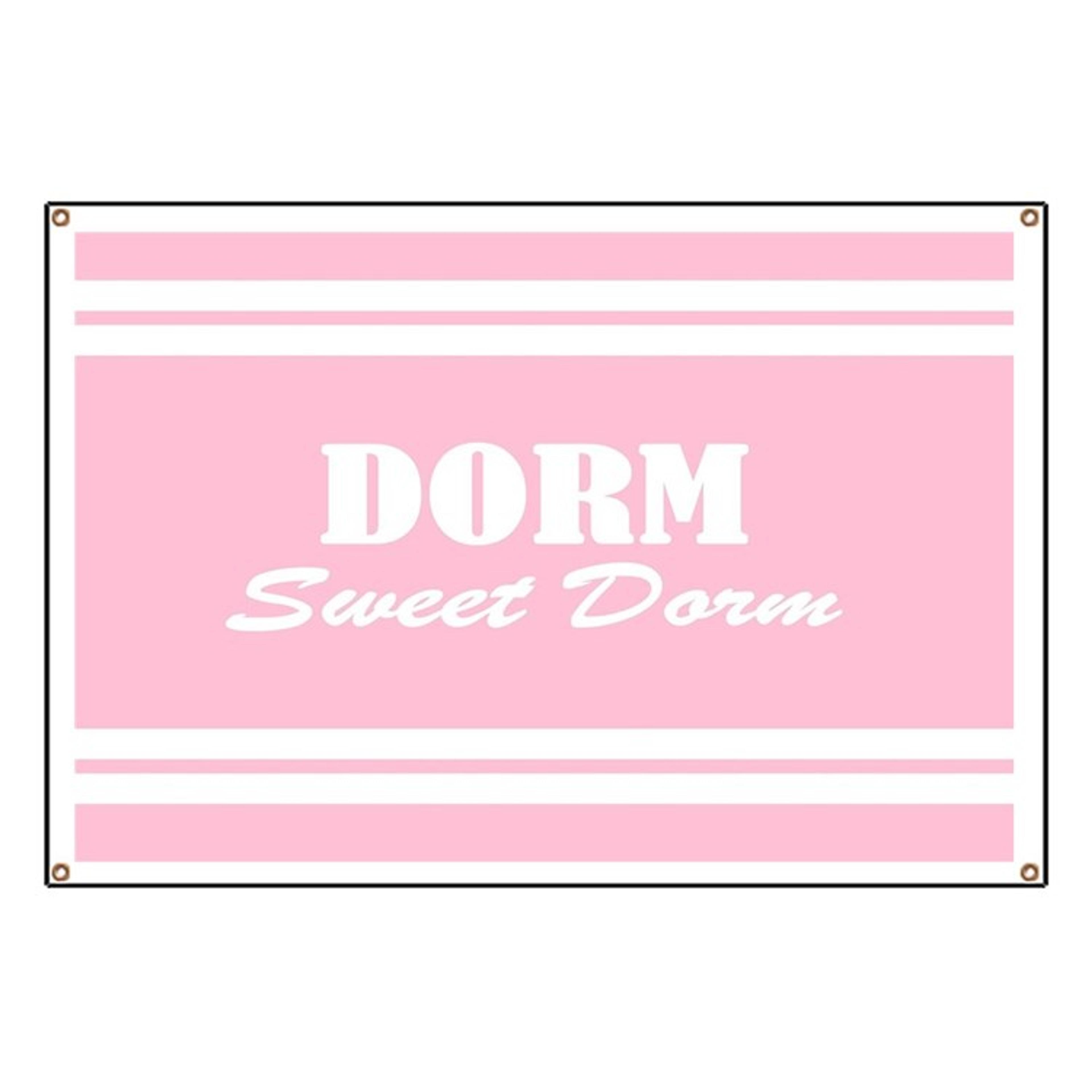 pink college dorm sweet dorm Banner