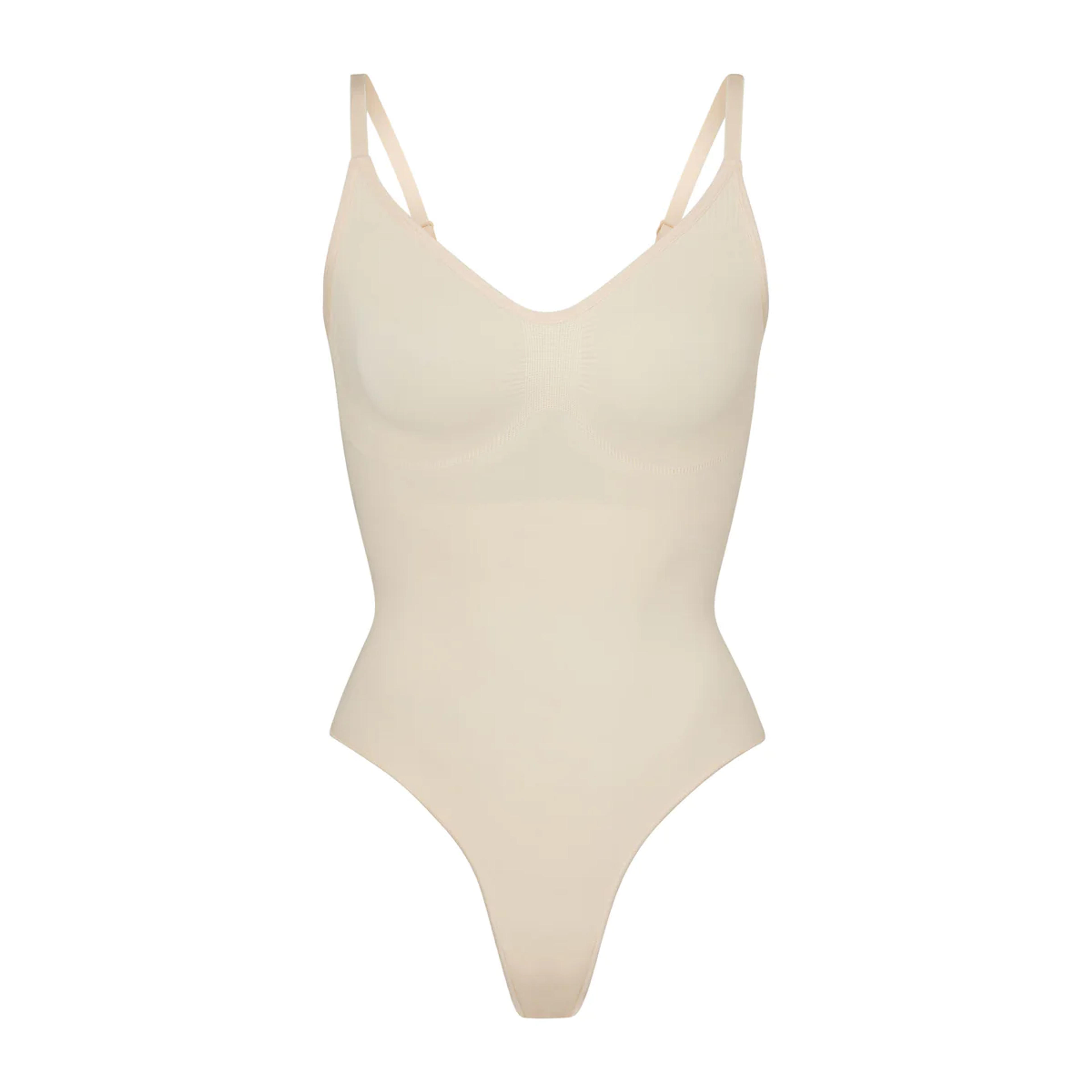 SEAMLESS SCULPT THONG BODYSUIT | SAND - SEAMLESS SCULPT THONG BODYSUIT | SAND