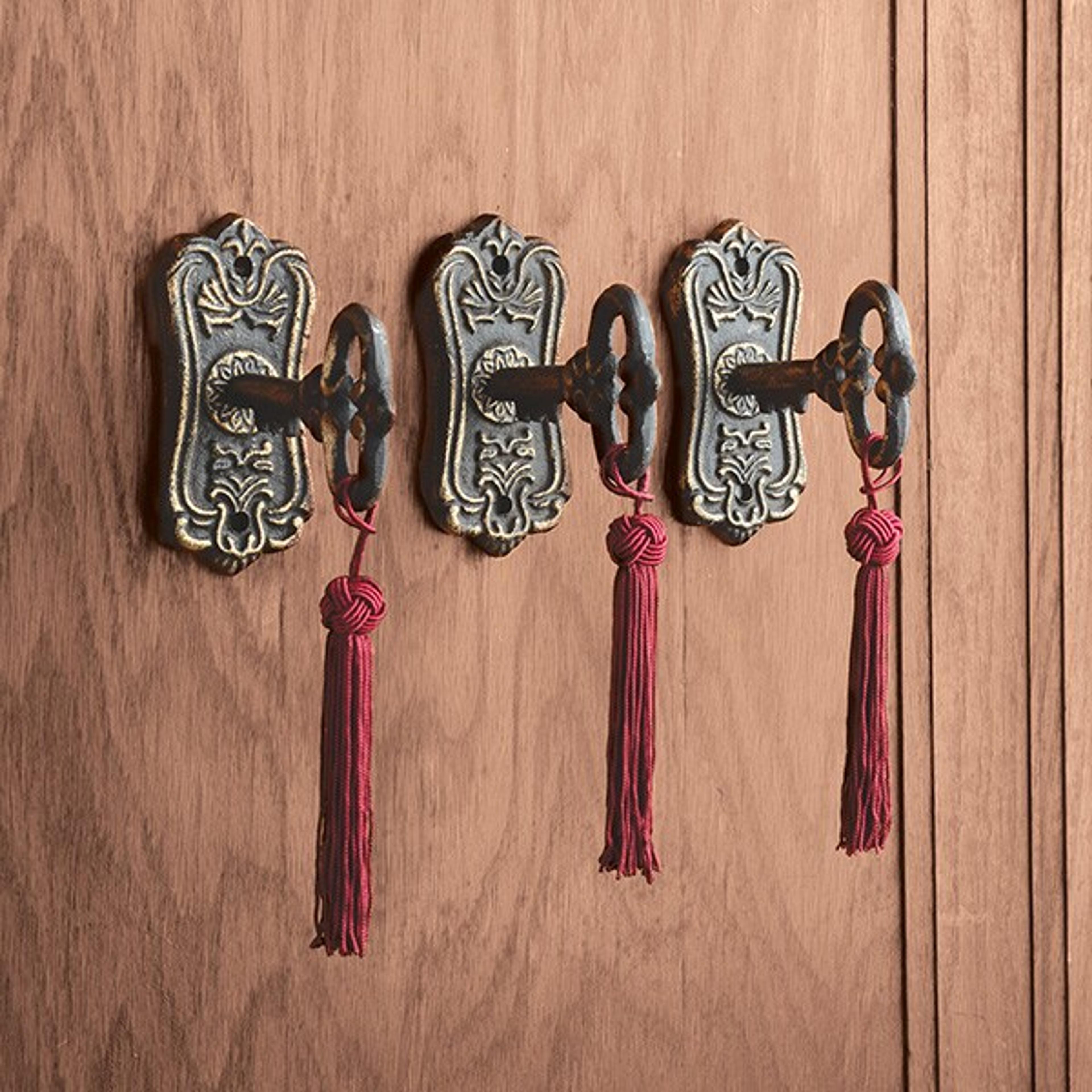 Lock And Key Wall Hook - Set of 3