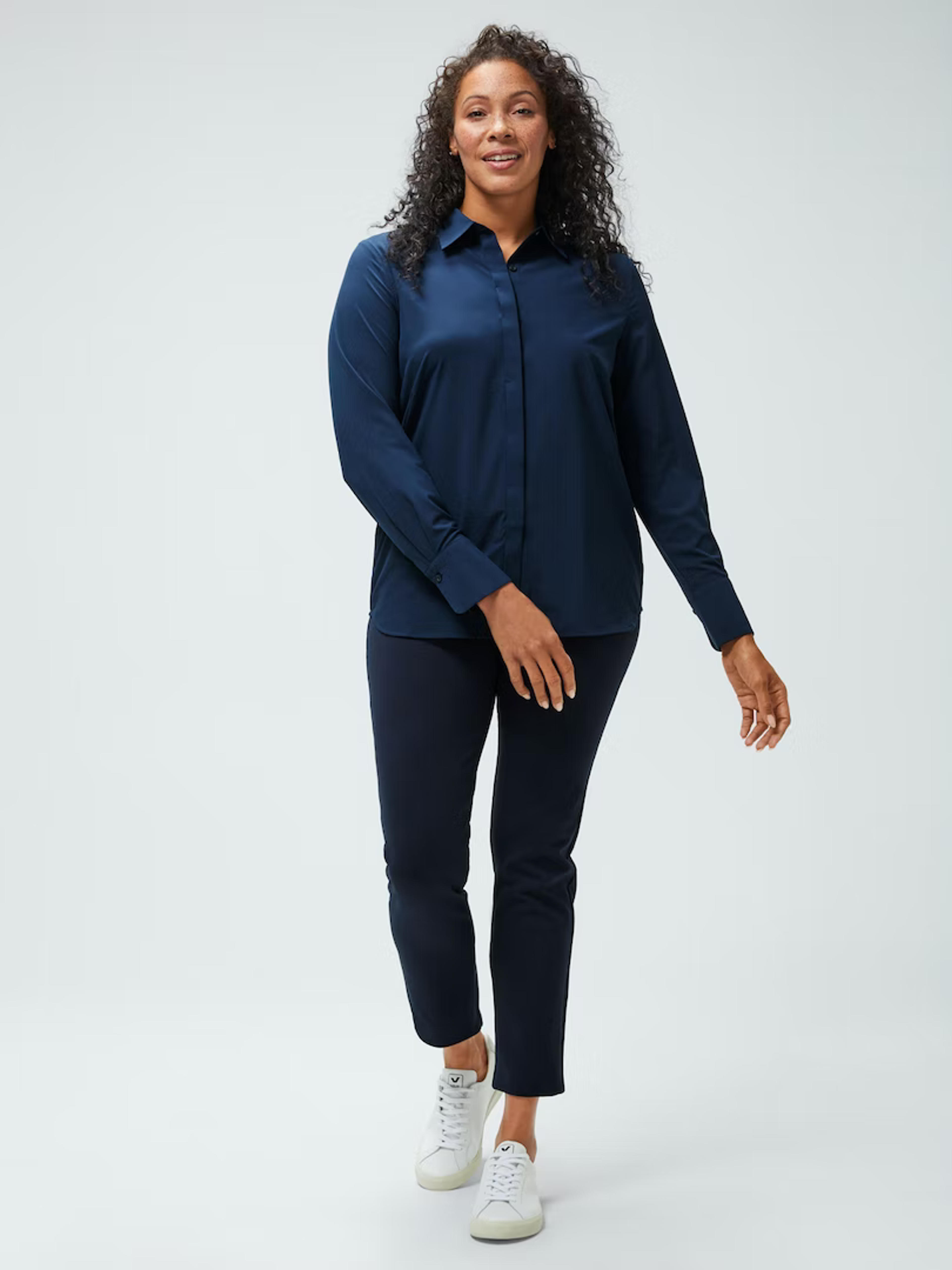 Navy Women's Juno Blouse | Ministry of Supply