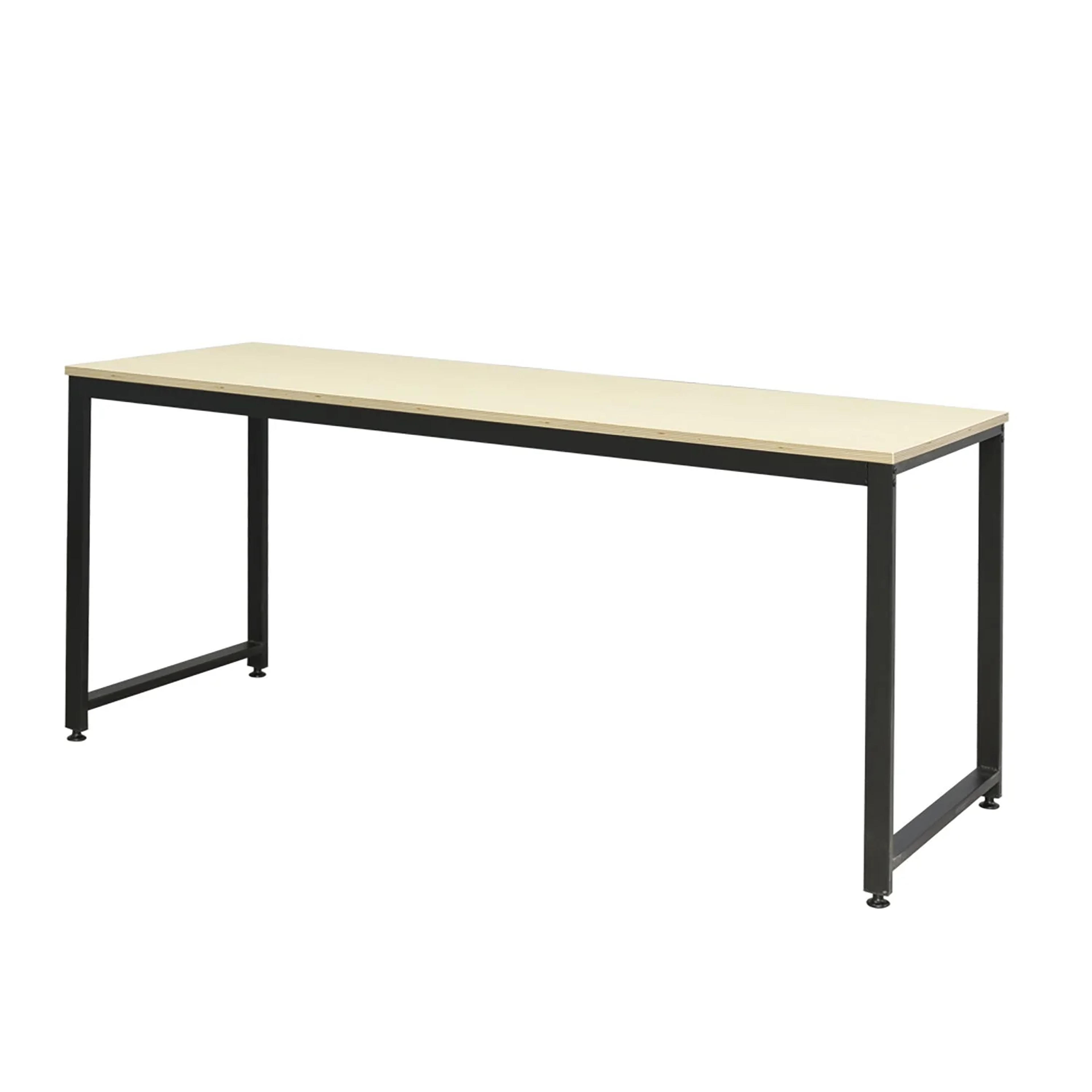 Metal and Wood Desk - Black / 63" - Dormify