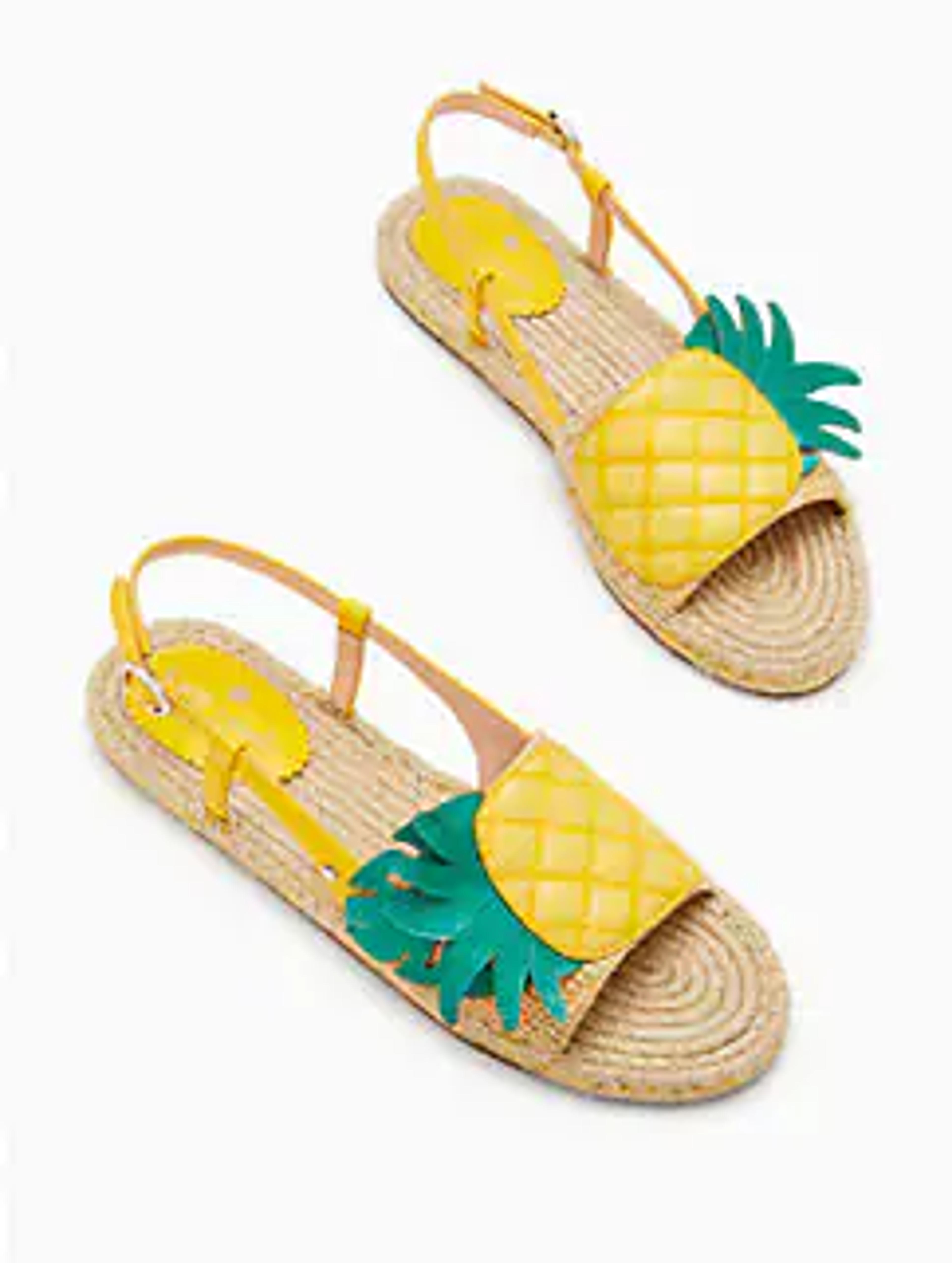 tropical pineapple flat sandals | Kate Spade New York