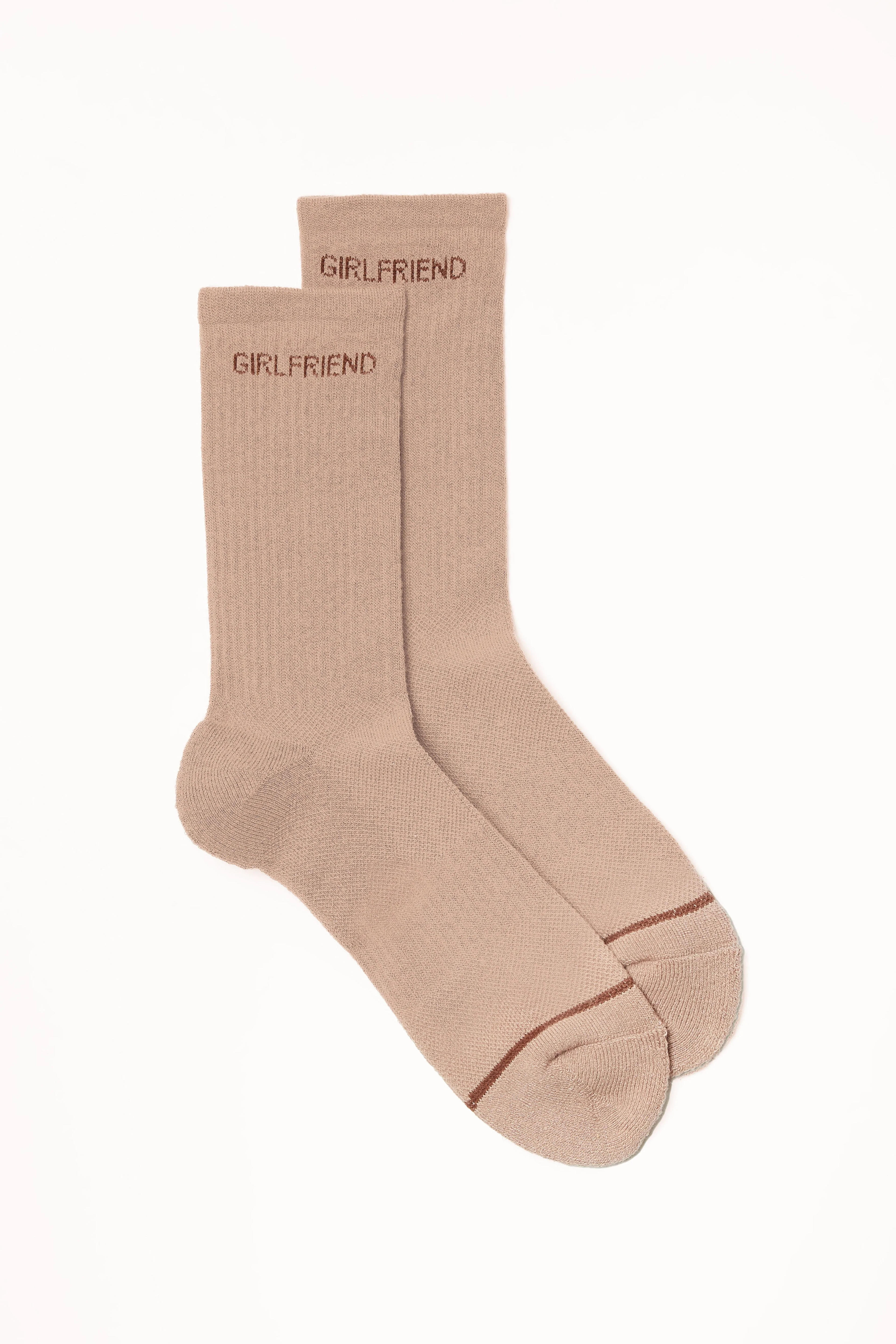 Blush Girlfriend Crew Sock