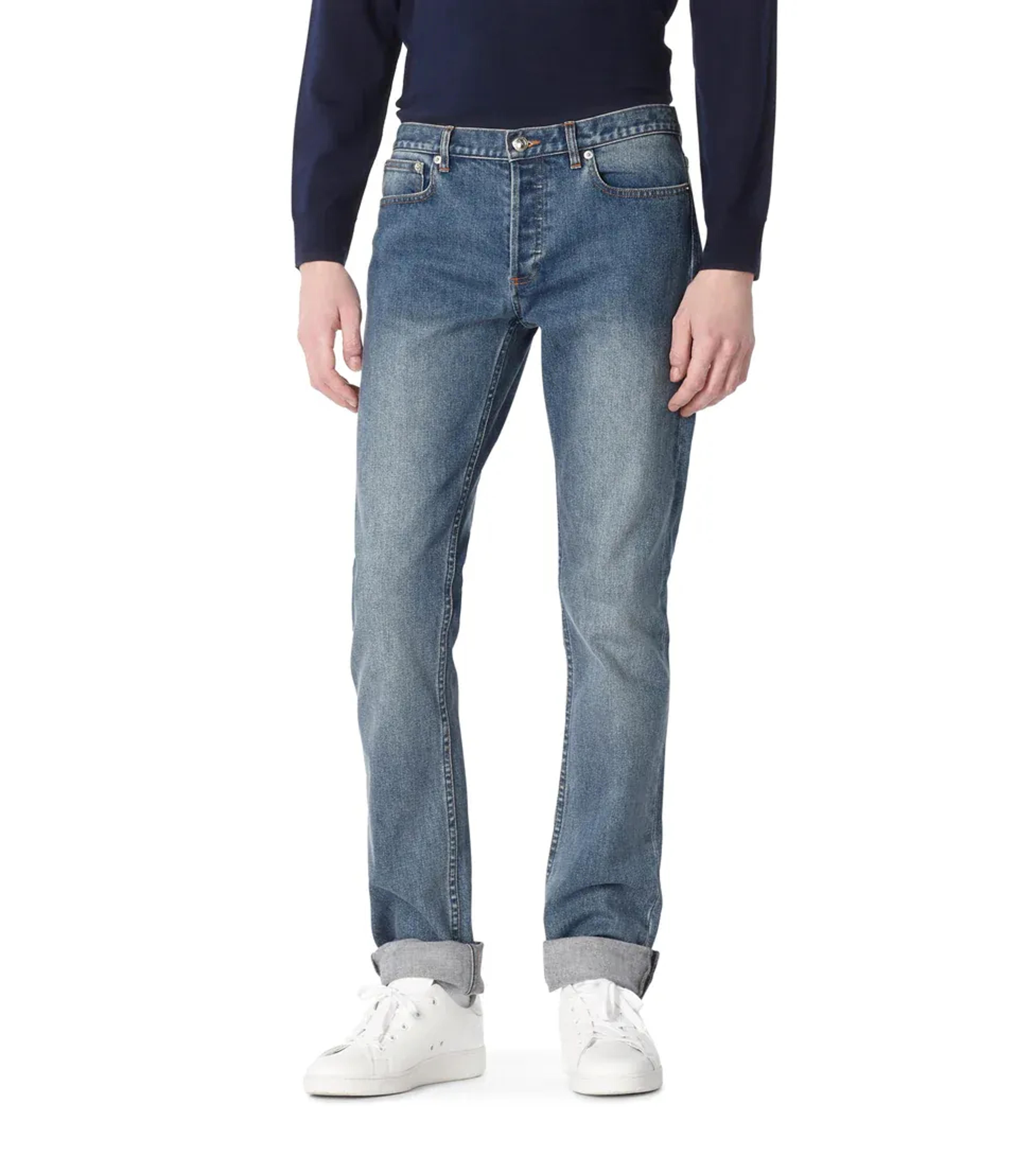 Petit Standard Jeans - Stonewashed indigo denim | A.P.C.