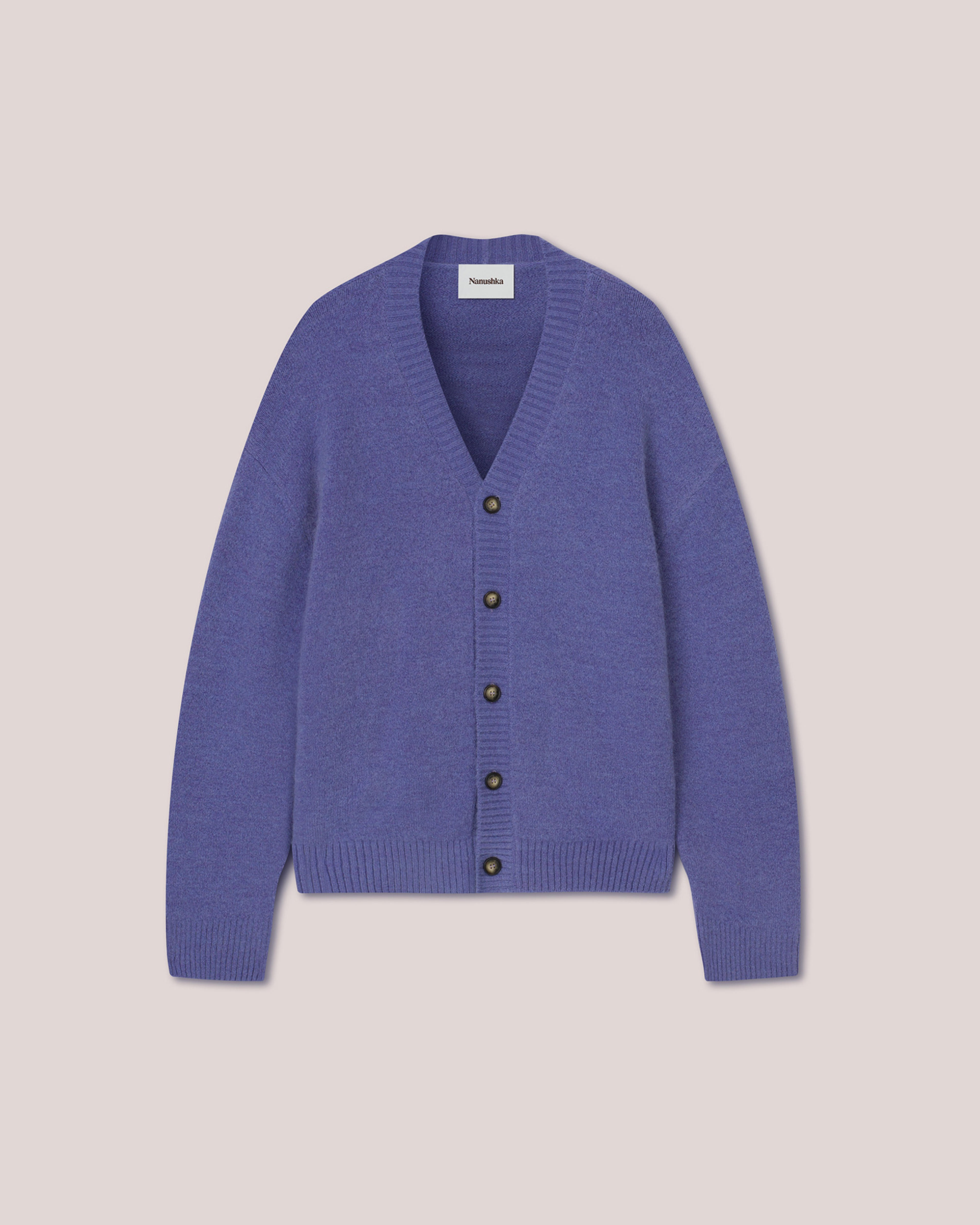 PRIM - Brushed cardigan - Lilac - Nanushka