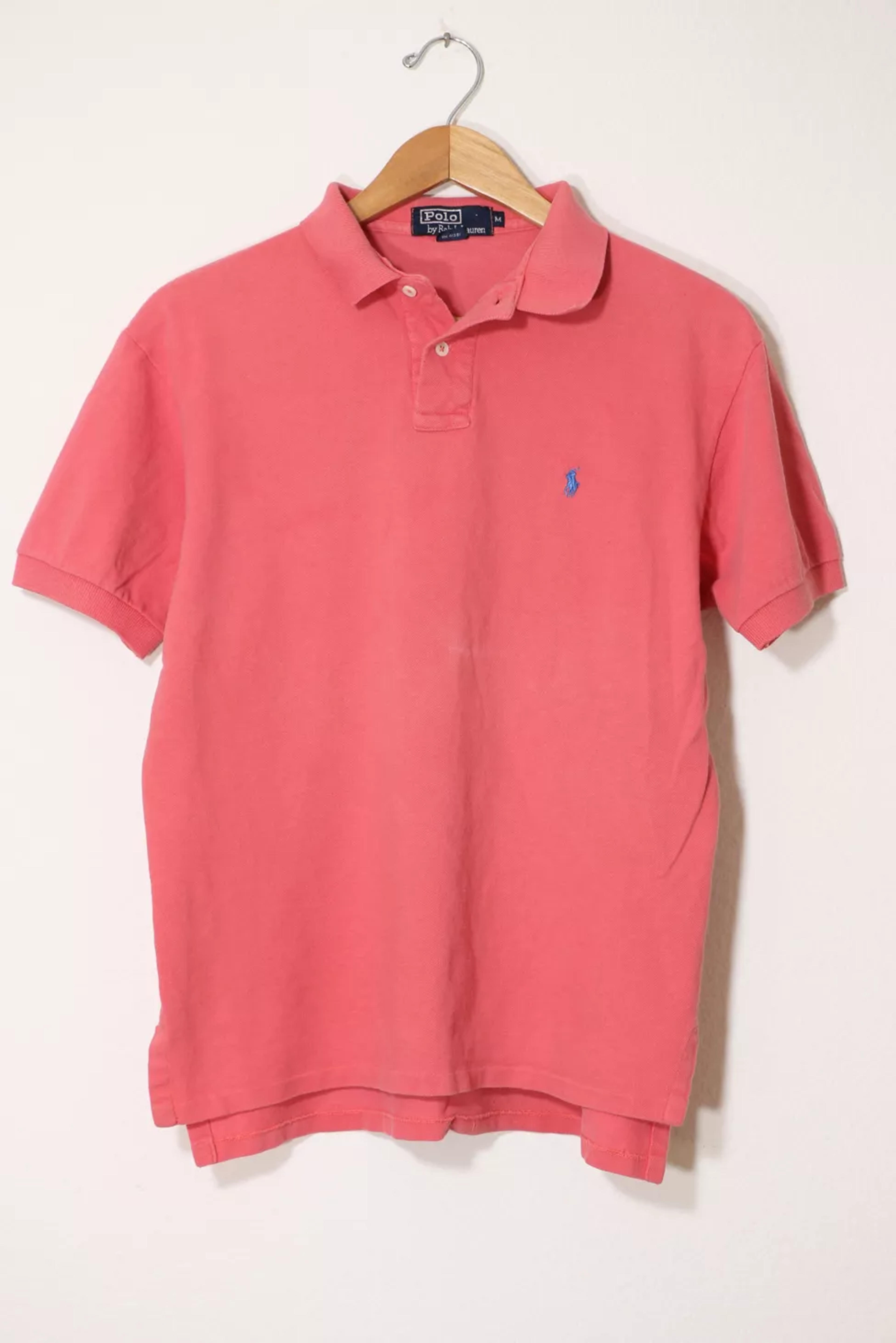 Vintage Polo Ralph Lauren '90s Washed Pique Polo Shirt Made in USA | Urban Outfitters