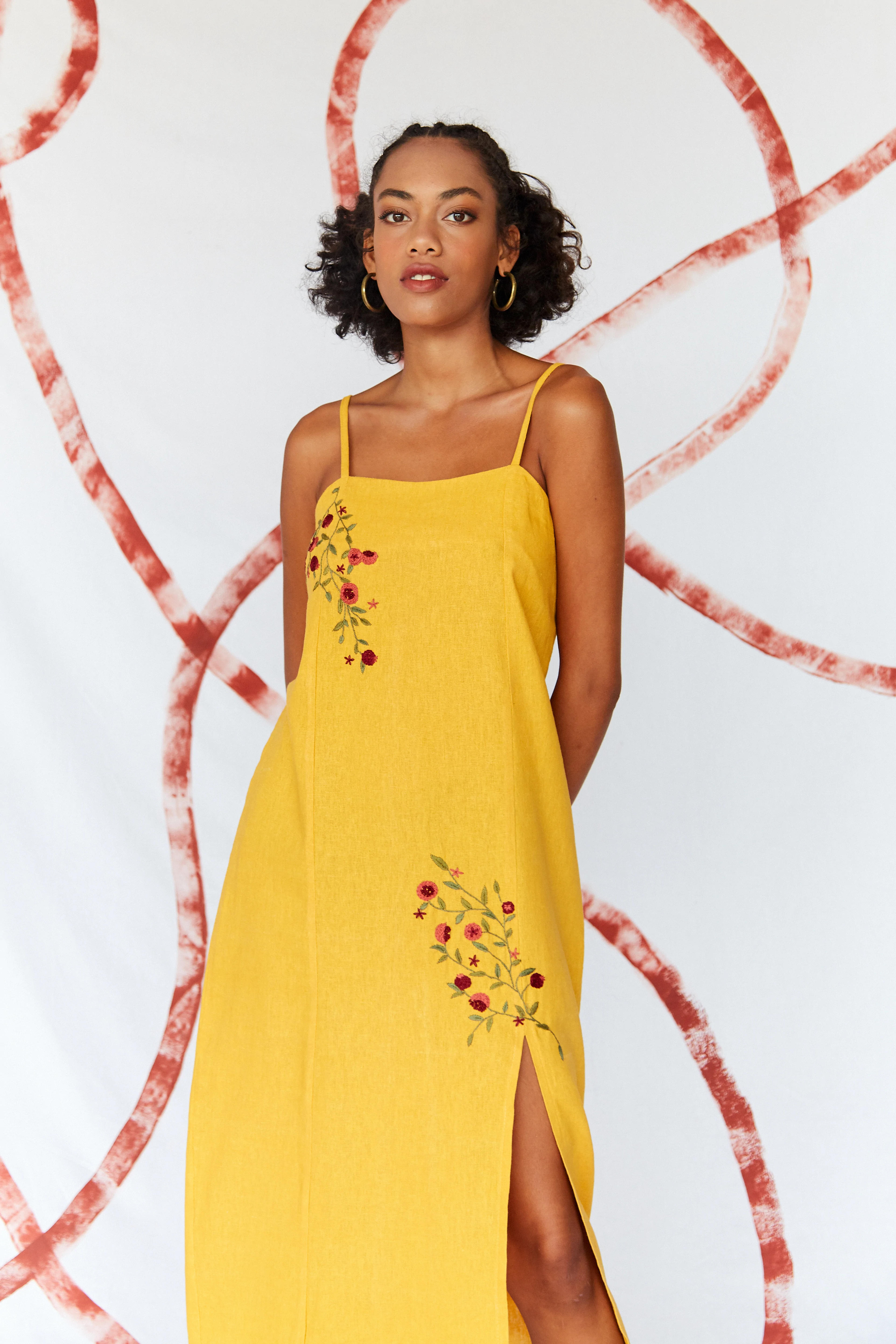 Pomegranate Dress Yellow