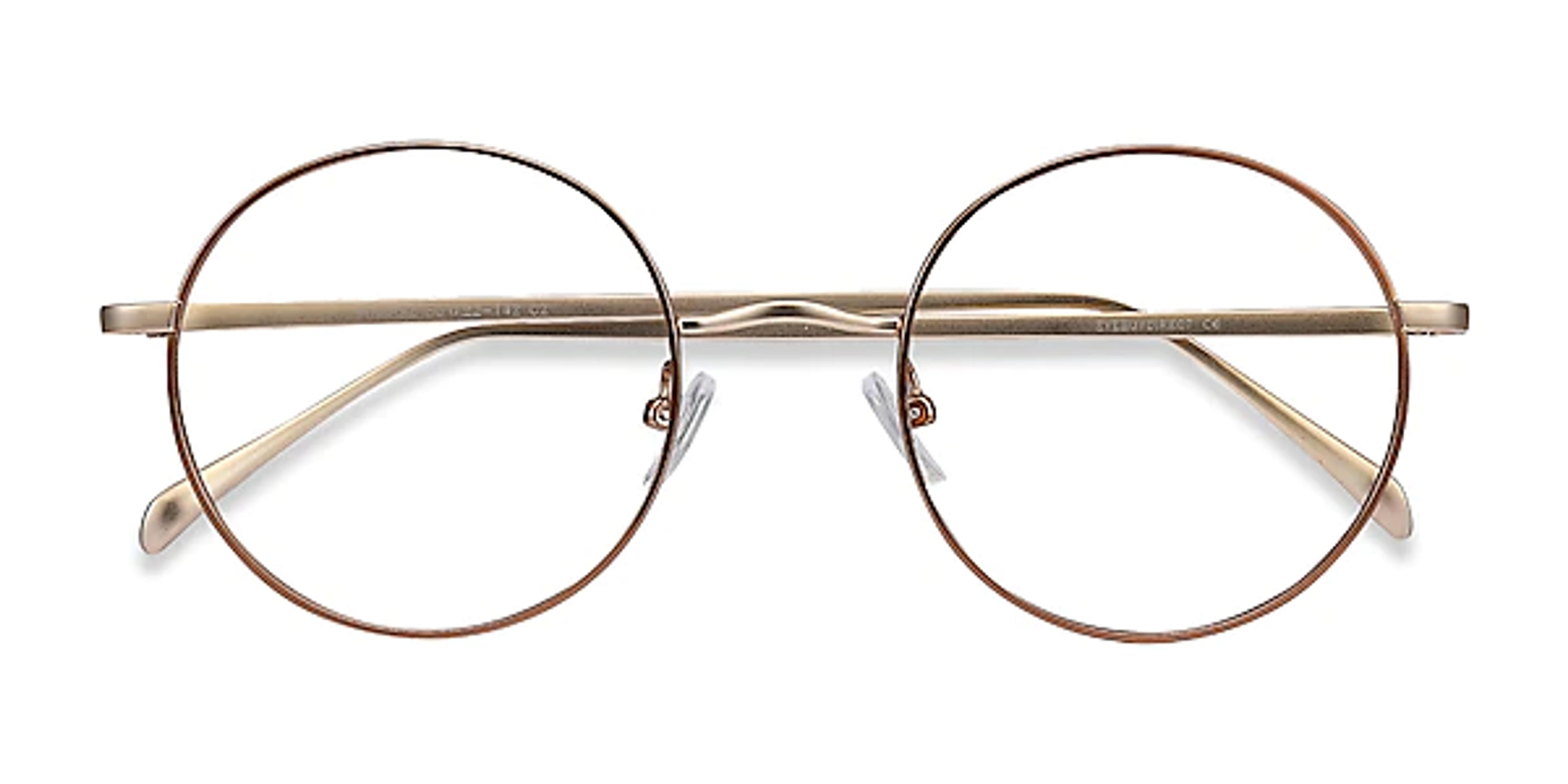 Synapse Round Brown Full Rim Eyeglasses