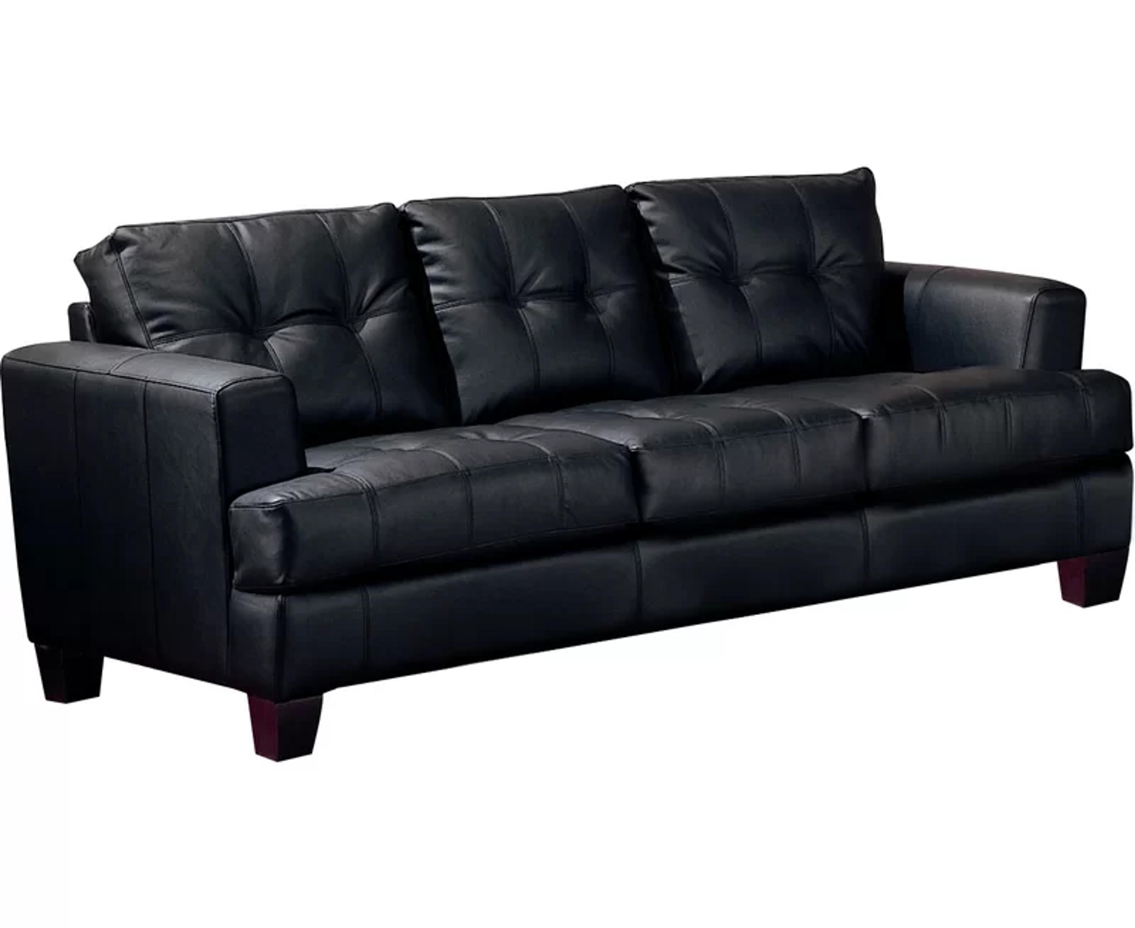 Ebern Designs Granville 85'' Vegan Leather Sofa & Reviews | Wayfair