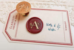 Initial Letter Seal Stamp, Note & Wish Original Seal Stamp - J / Stamp head