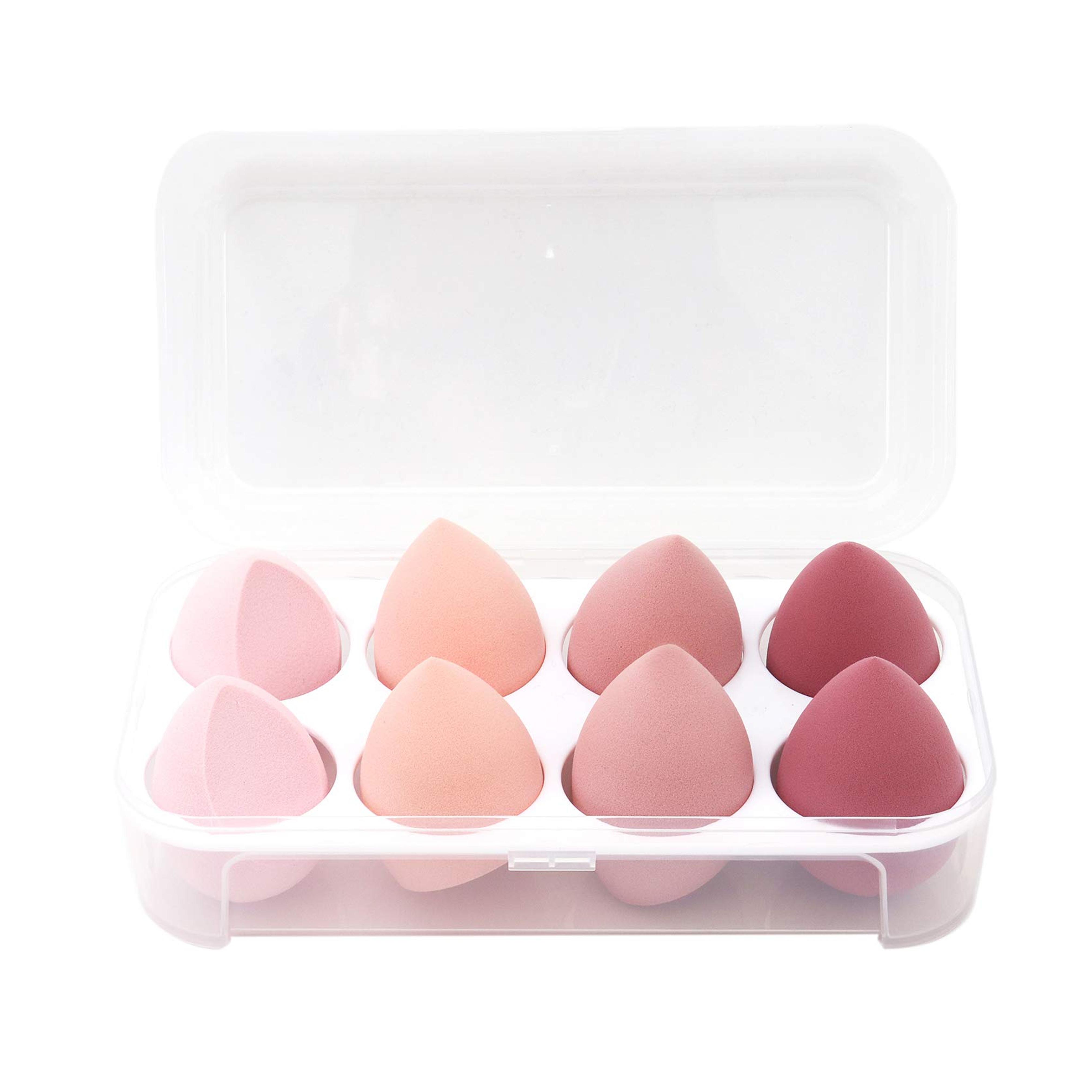 8 PCS Makeup Sponge Set Makeup Sponges Blender Latex-Free Vegan Beauty Sponge Professional Beauty Sponge Blender Makeup Egg Foundation Blending Cosmetic Makeup Puff for Powder Cream