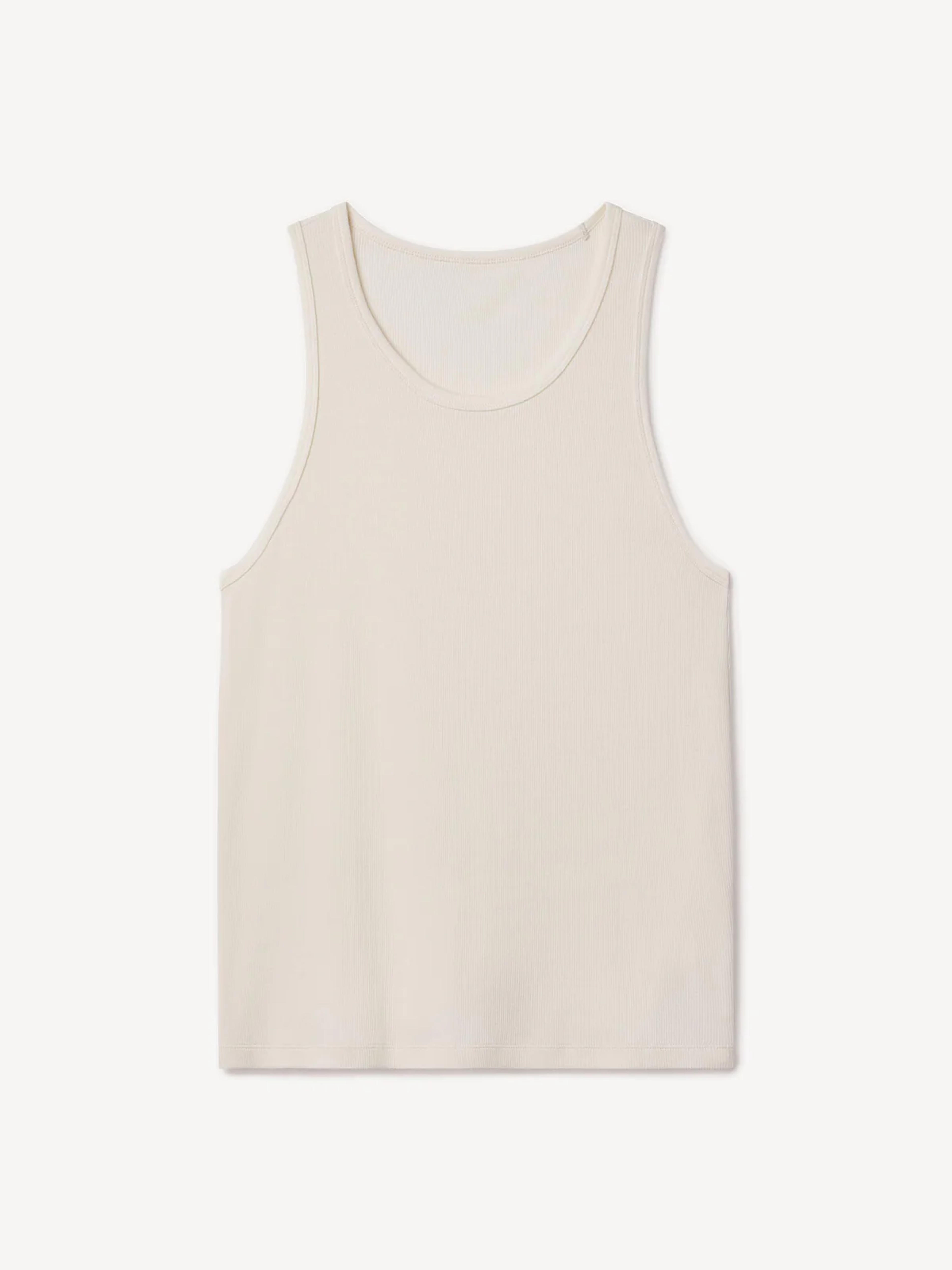 Alabaster Pima Rib Tank - Buck Mason- Modern American Classics