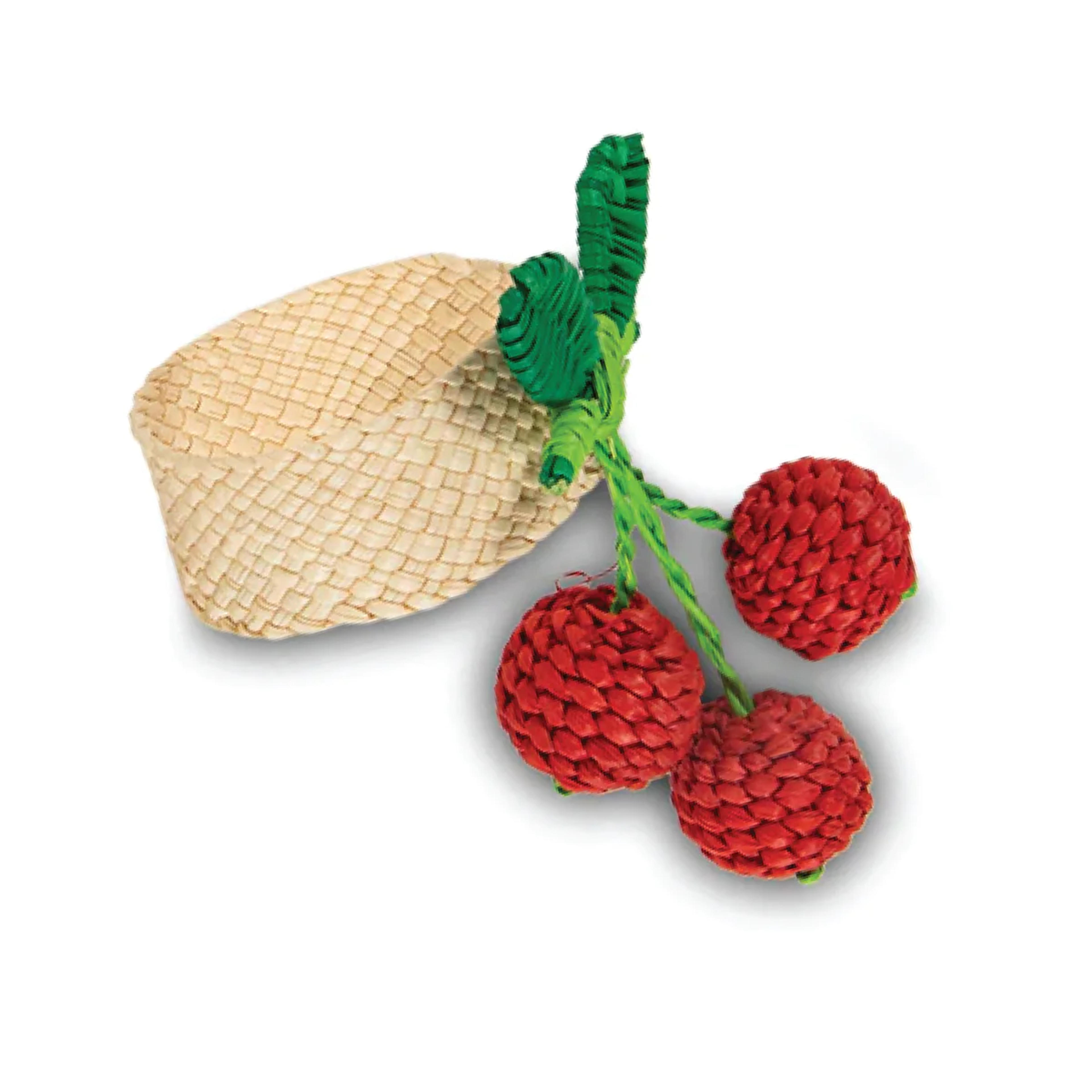 Raffia Napkin Ring - Cherry