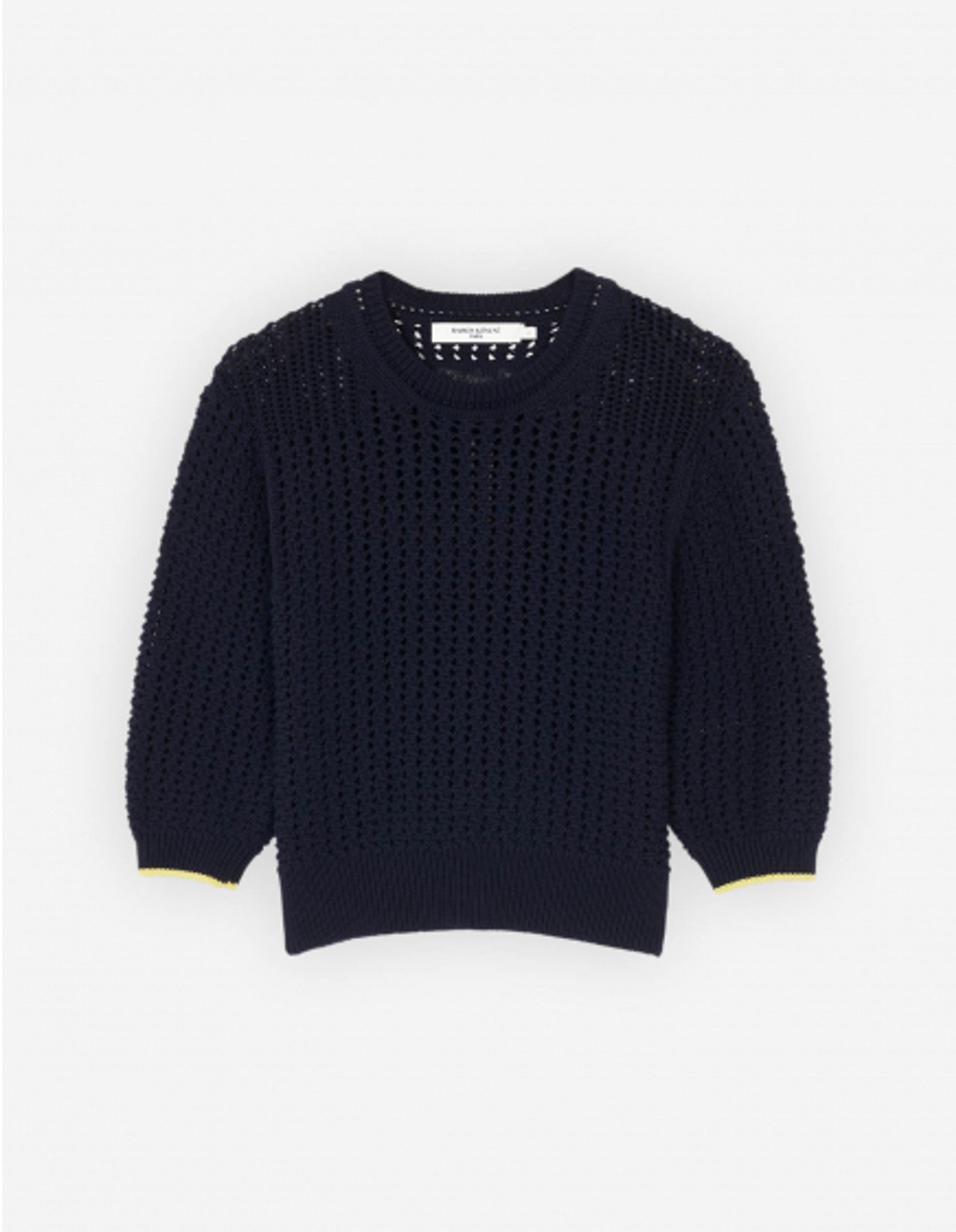 TEXTURISED CROPPED JUMPER | Maison Kitsuné