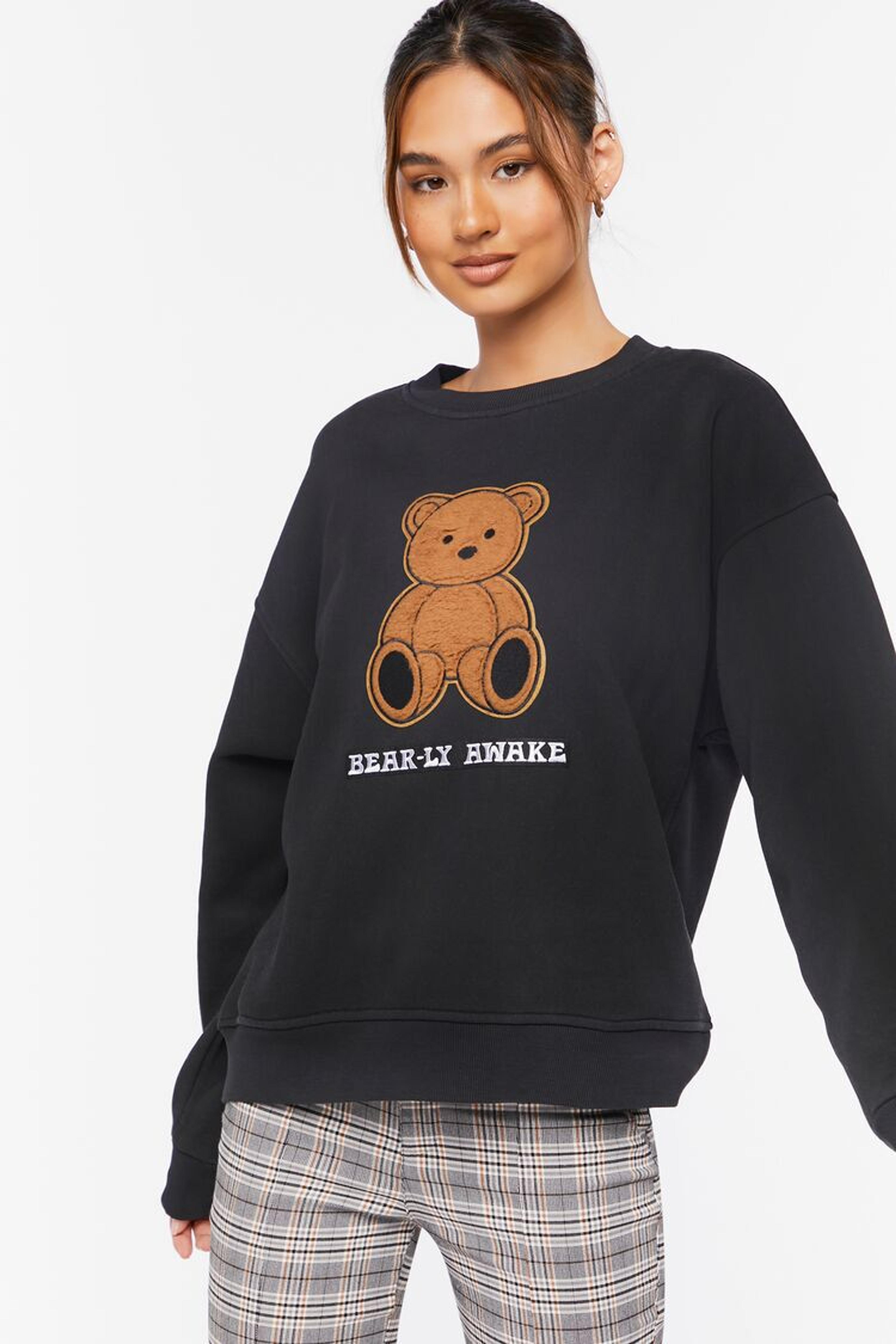 Bear-ly Awake Graphic Pullover