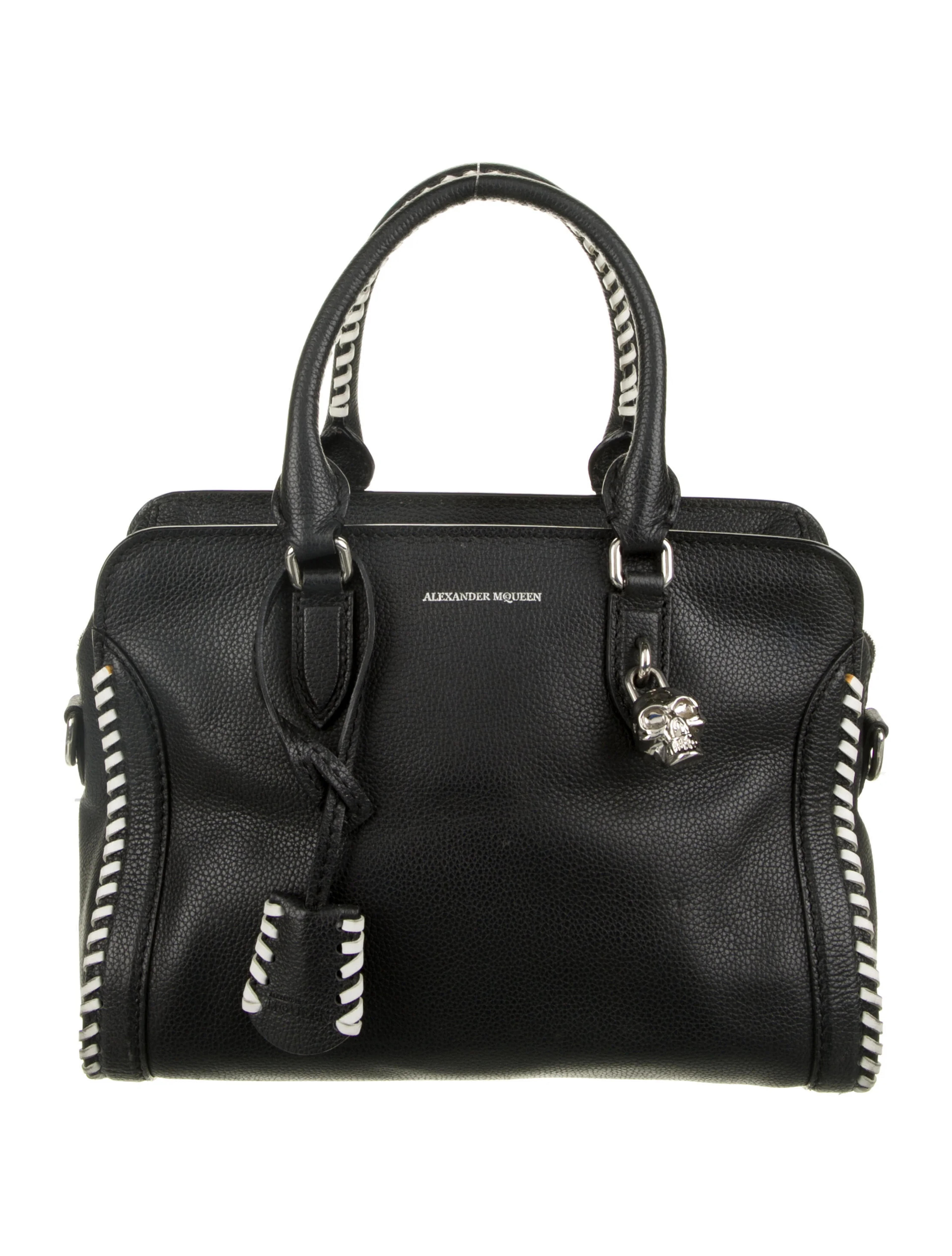Alexander McQueen Small Whipstitch Padlock Top Handle Bag