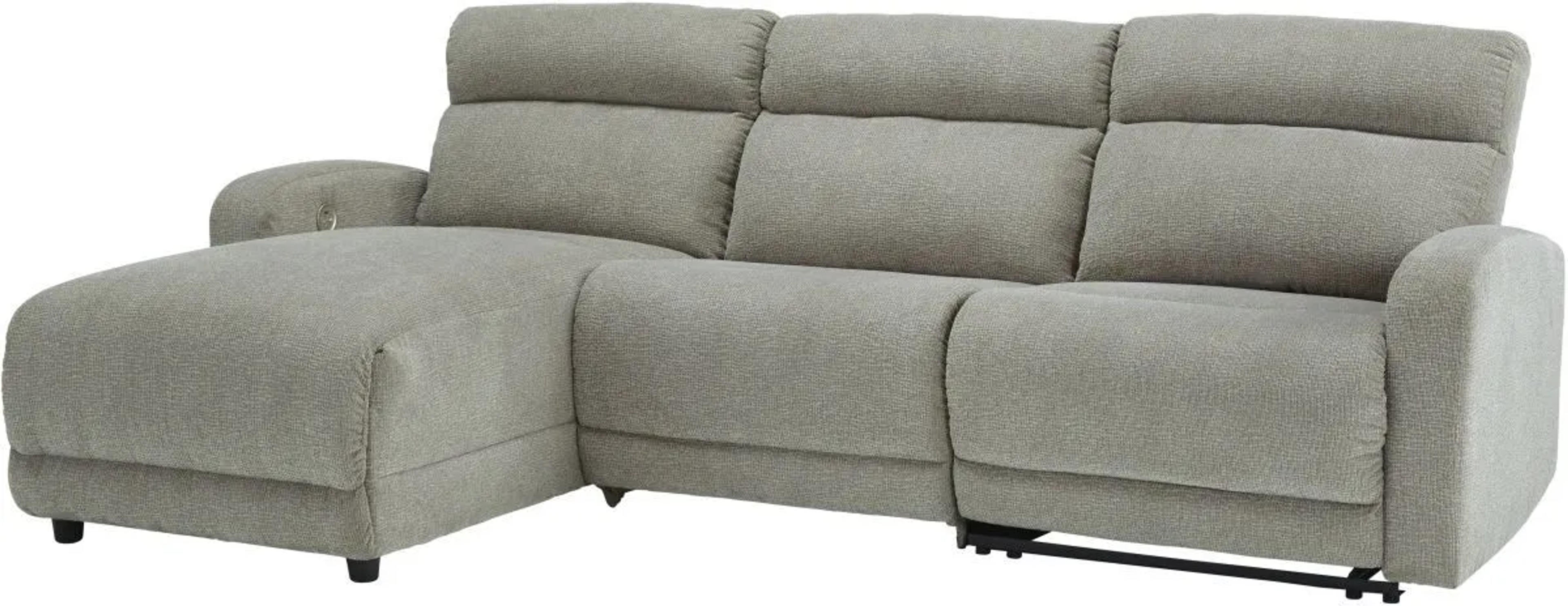 Signature Design by Ashley® Colleyville Stone 3-Piece Power Reclining Sectional with Chaise | Colder's | Milwaukee Area