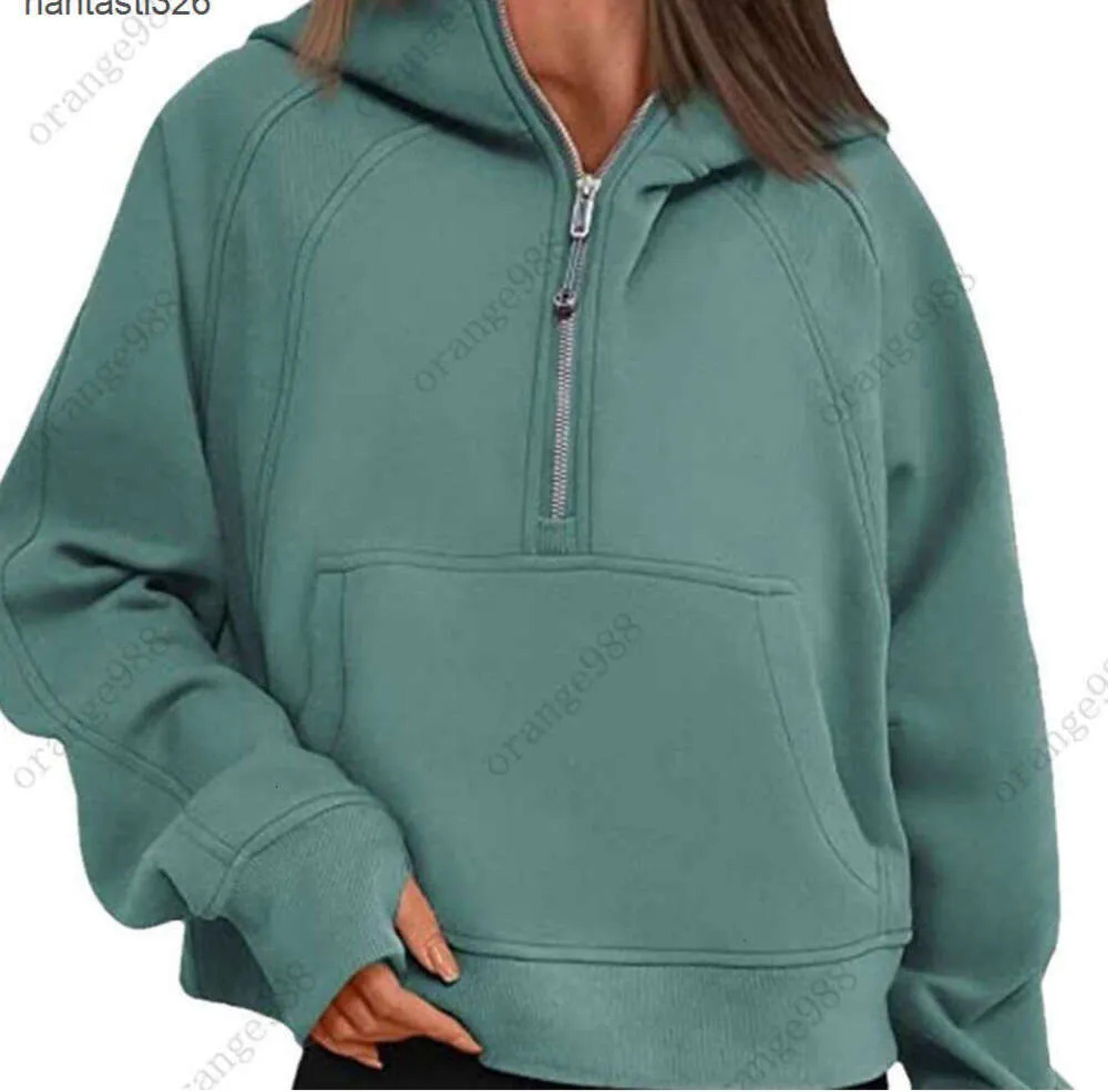 Autumn Yoga Hoodie: Plush Scuba Jacket For Women Loose Fit, Gym Fitness Sweatshirt With Half Zip, Ideal For Fall/Winter From Neoclothes168, $11.28 | DHgate.Com