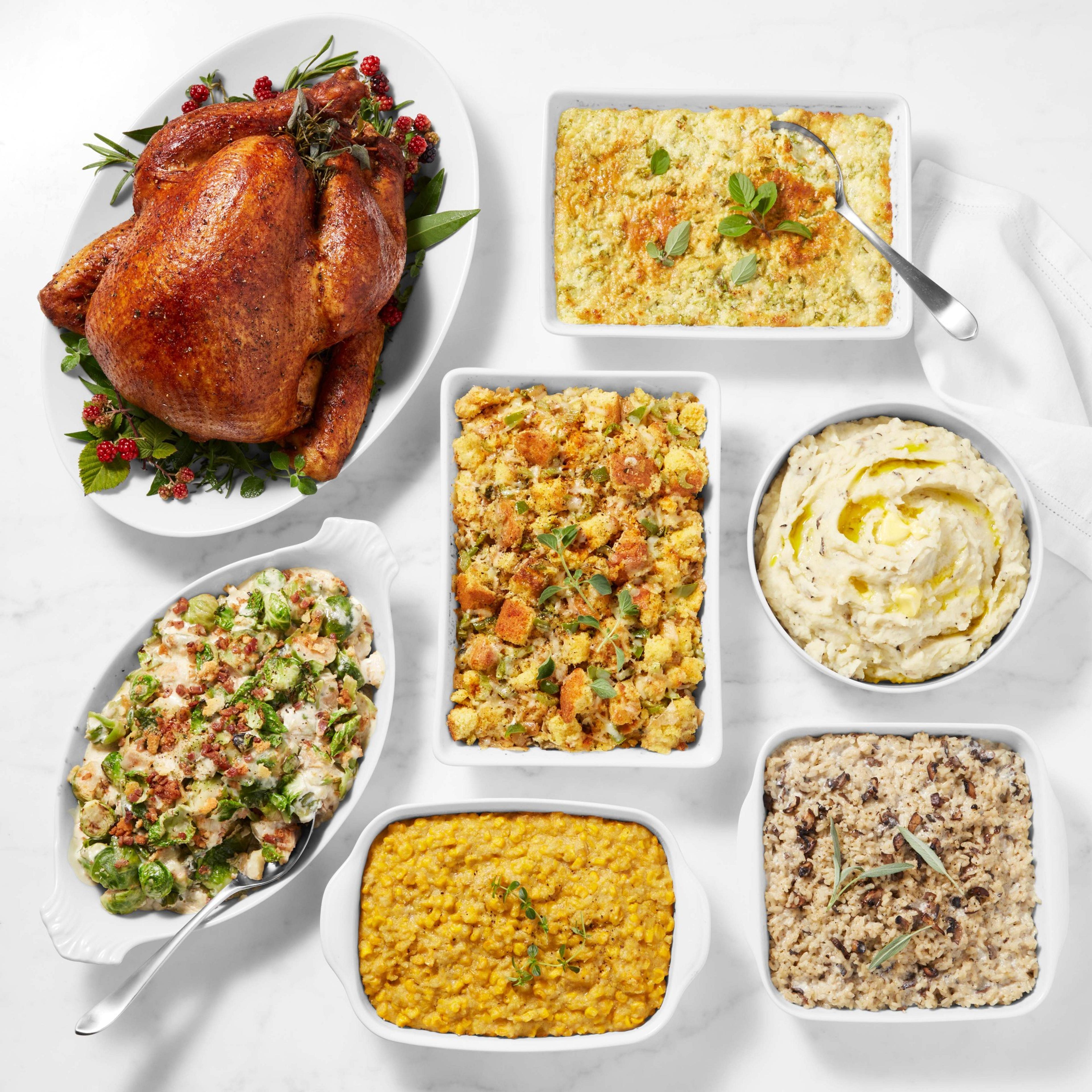 Deluxe Thanksgiving Dinner, Serves 4-6 | Williams Sonoma