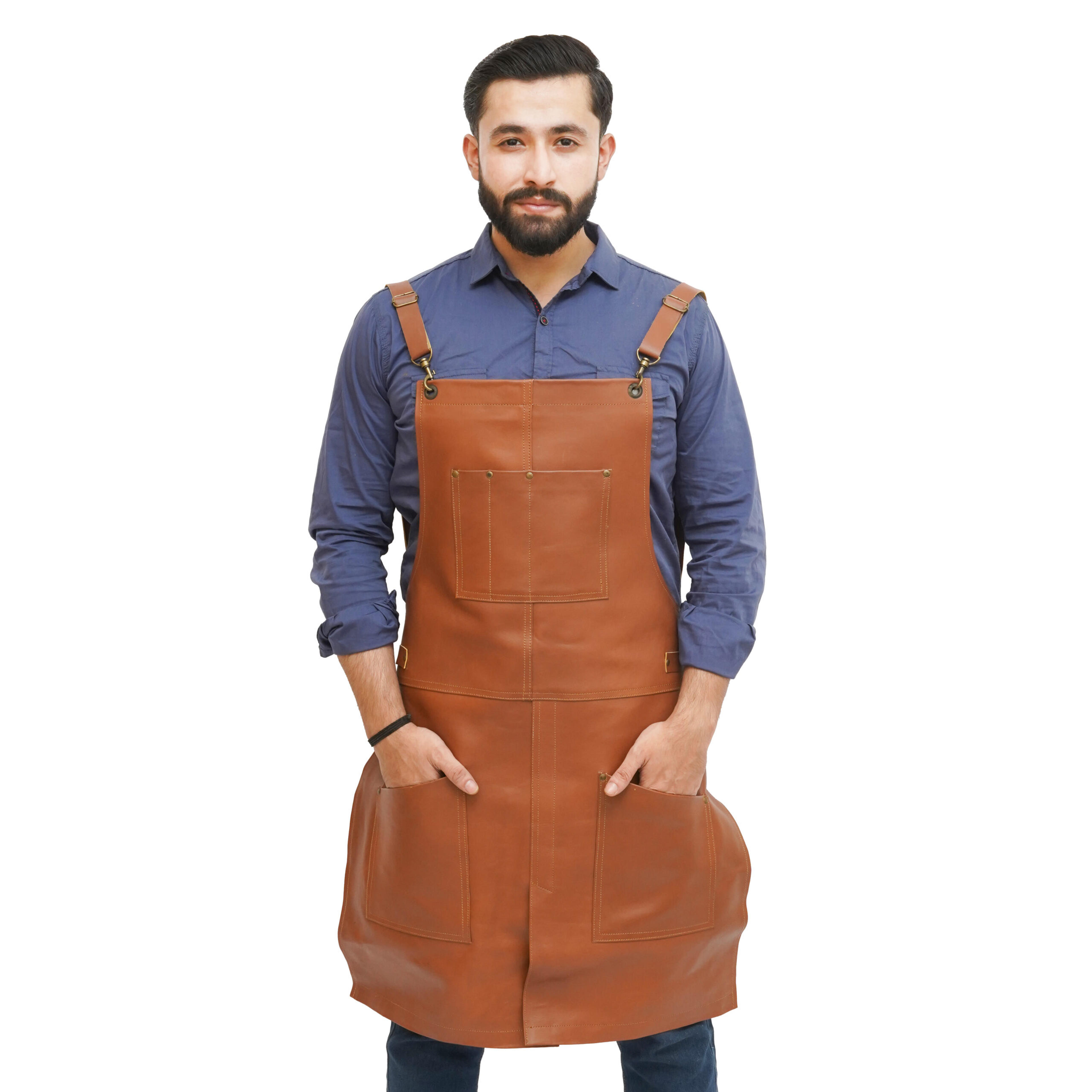 Multi Pocket Leather Apron for Professionals