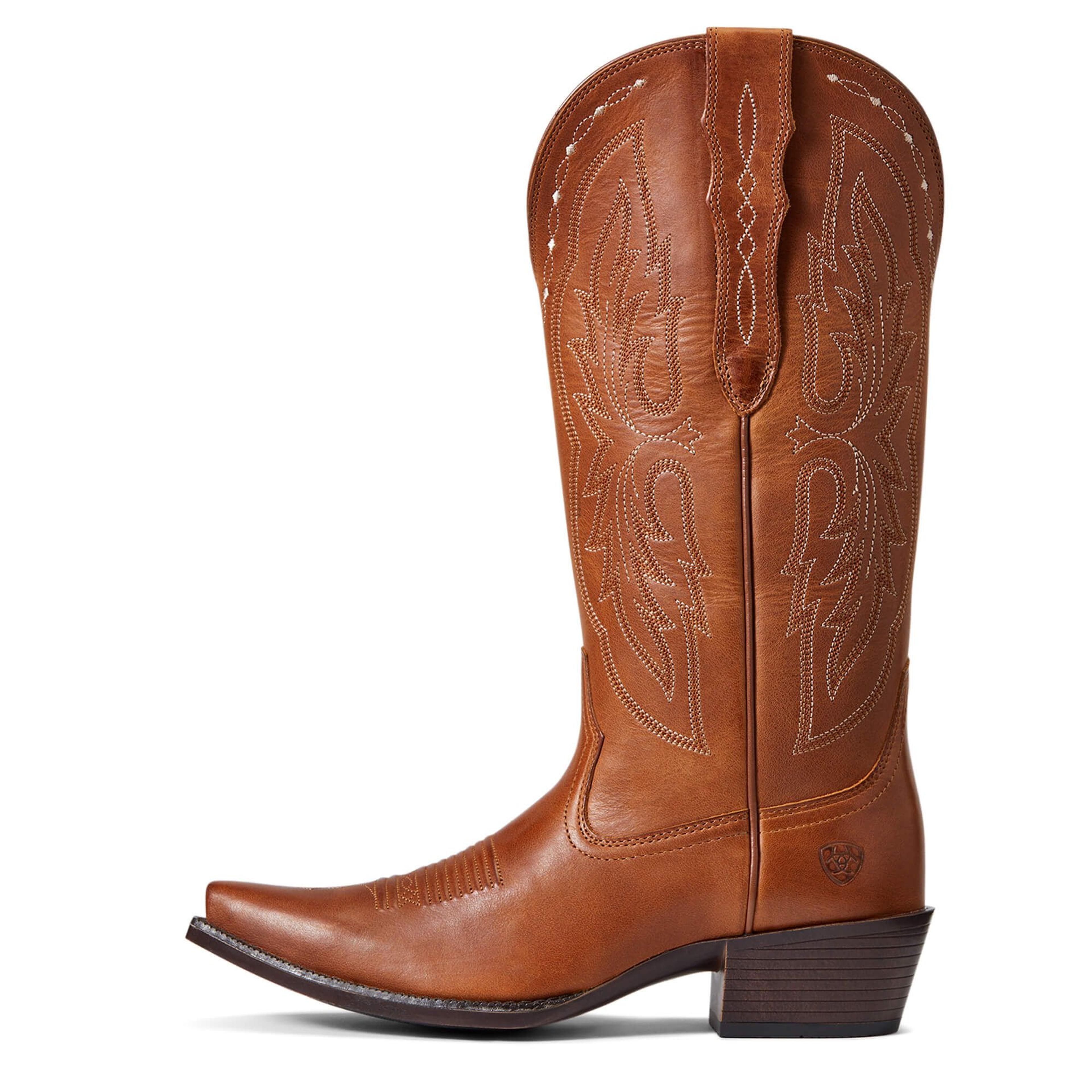 Heritage X Toe Elastic Wide Calf Western Boot