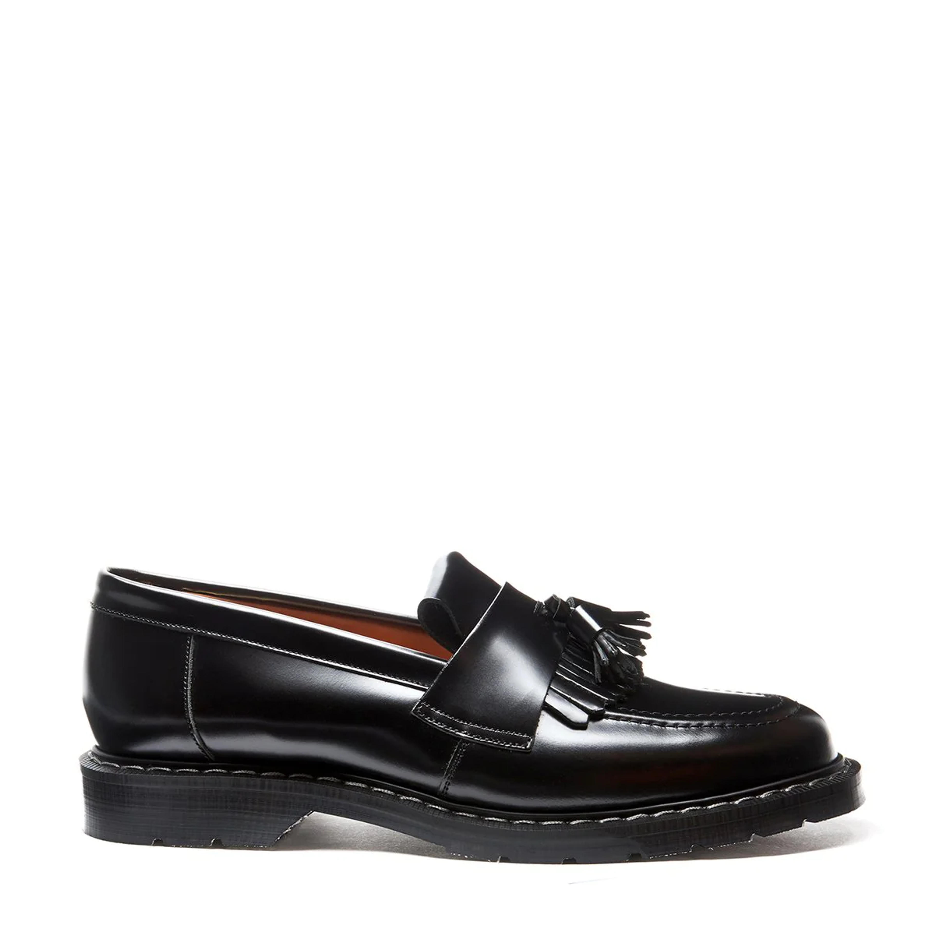 Black Hi-Shine Tassel Loafer | Solovair | Handmade in England – NPS Solovair EU