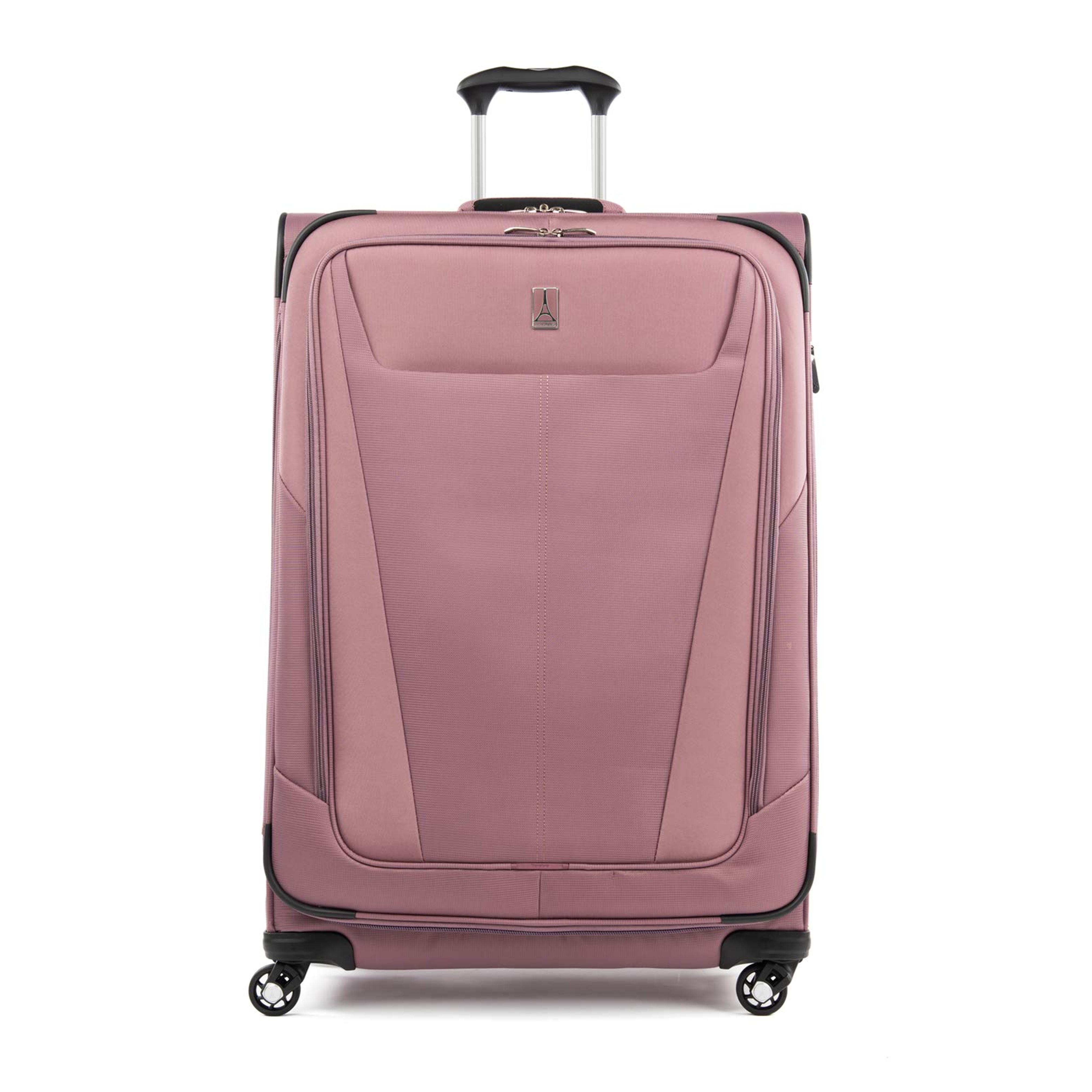 Travelpro Maxlite 5 Softside Expandable Luggage with 4 Spinner Wheels, Lightweight Suitcase, Men and Women, Dusty Rose Pink, Checked-Large 29-Inch