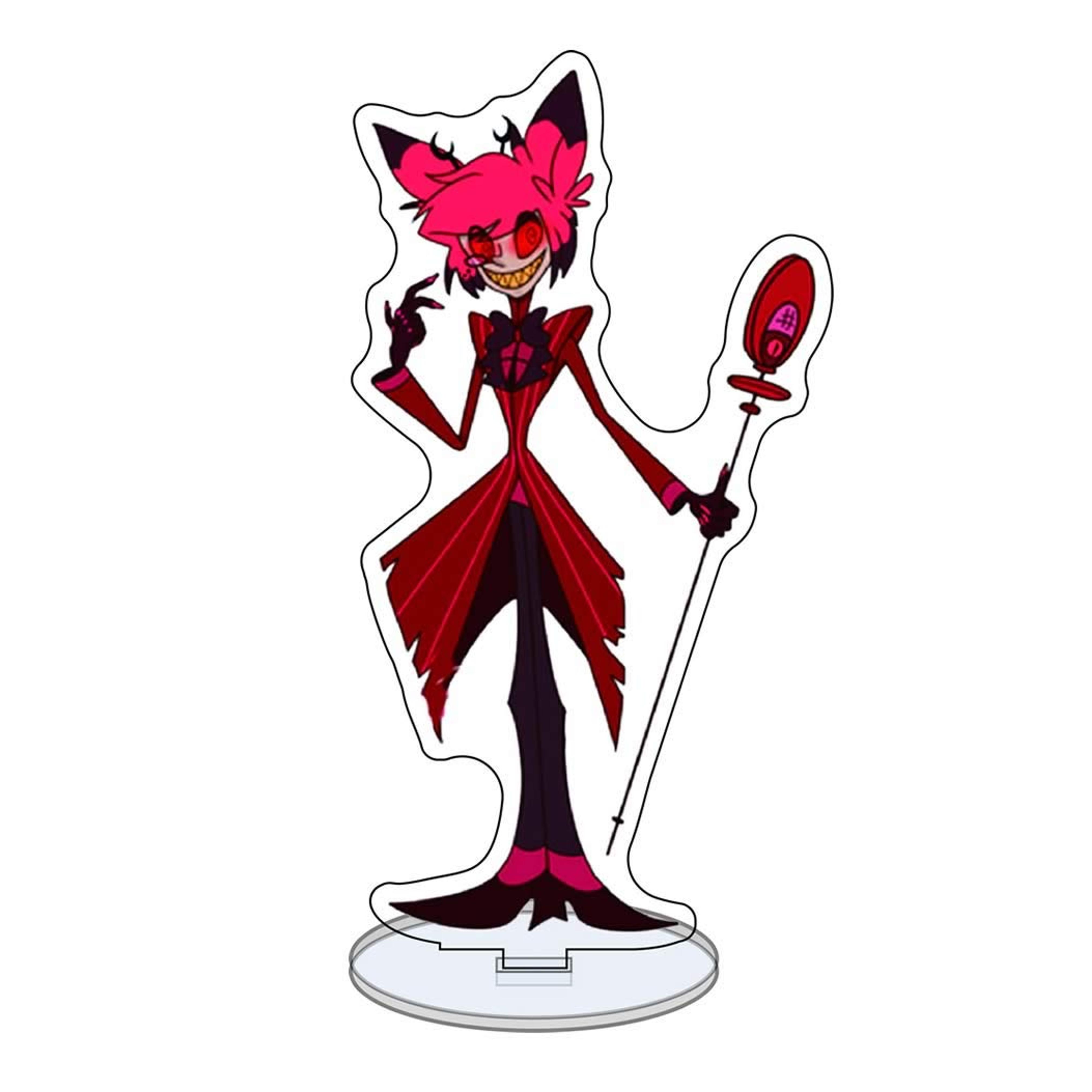 AWAVAWA Hazbin Hotel Stand Figure,Anime Vaggie Alastor Cosplay Toy Props (Stand ...