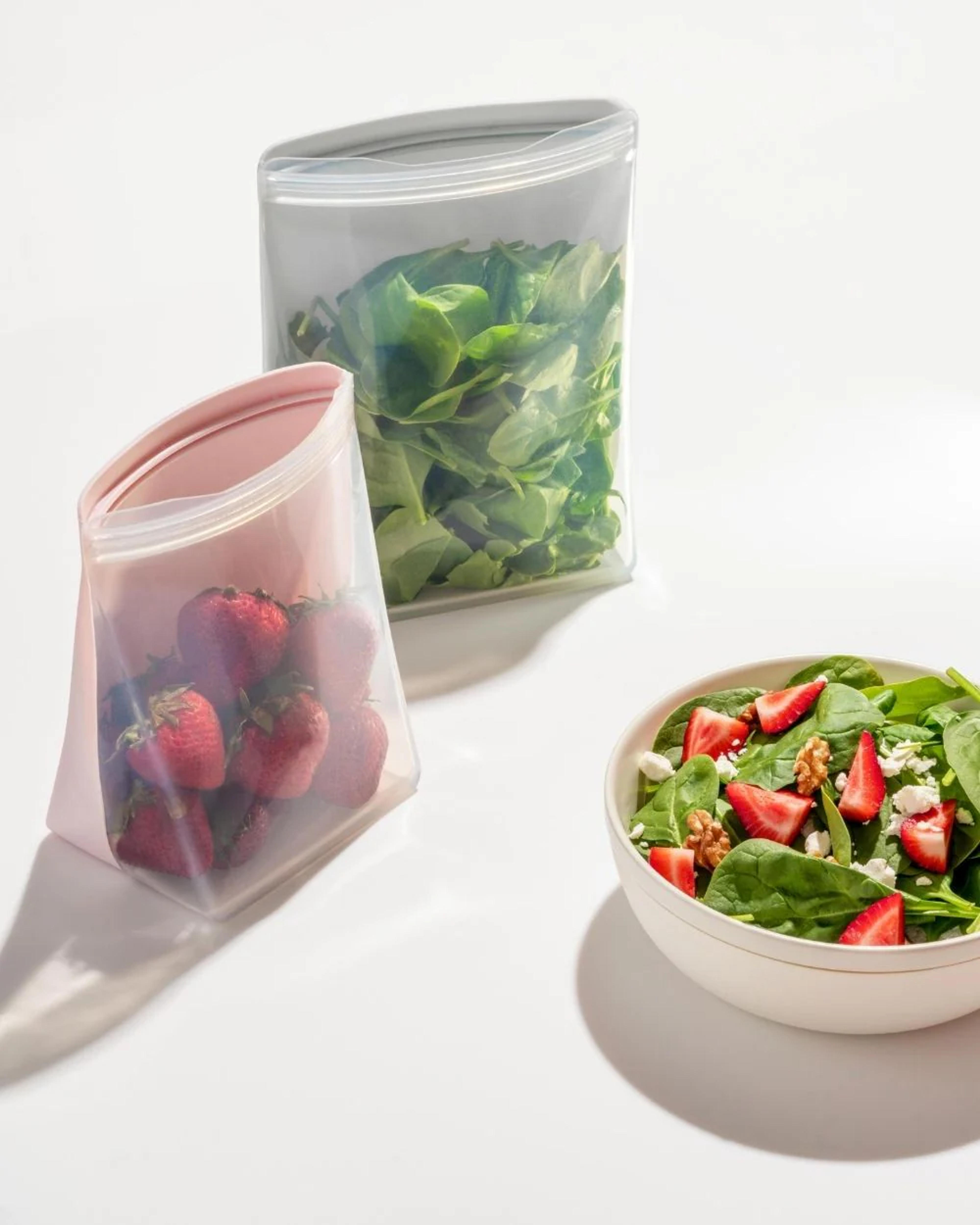 Silicone Reusable Stand-Up Food Storage Bag | W&P