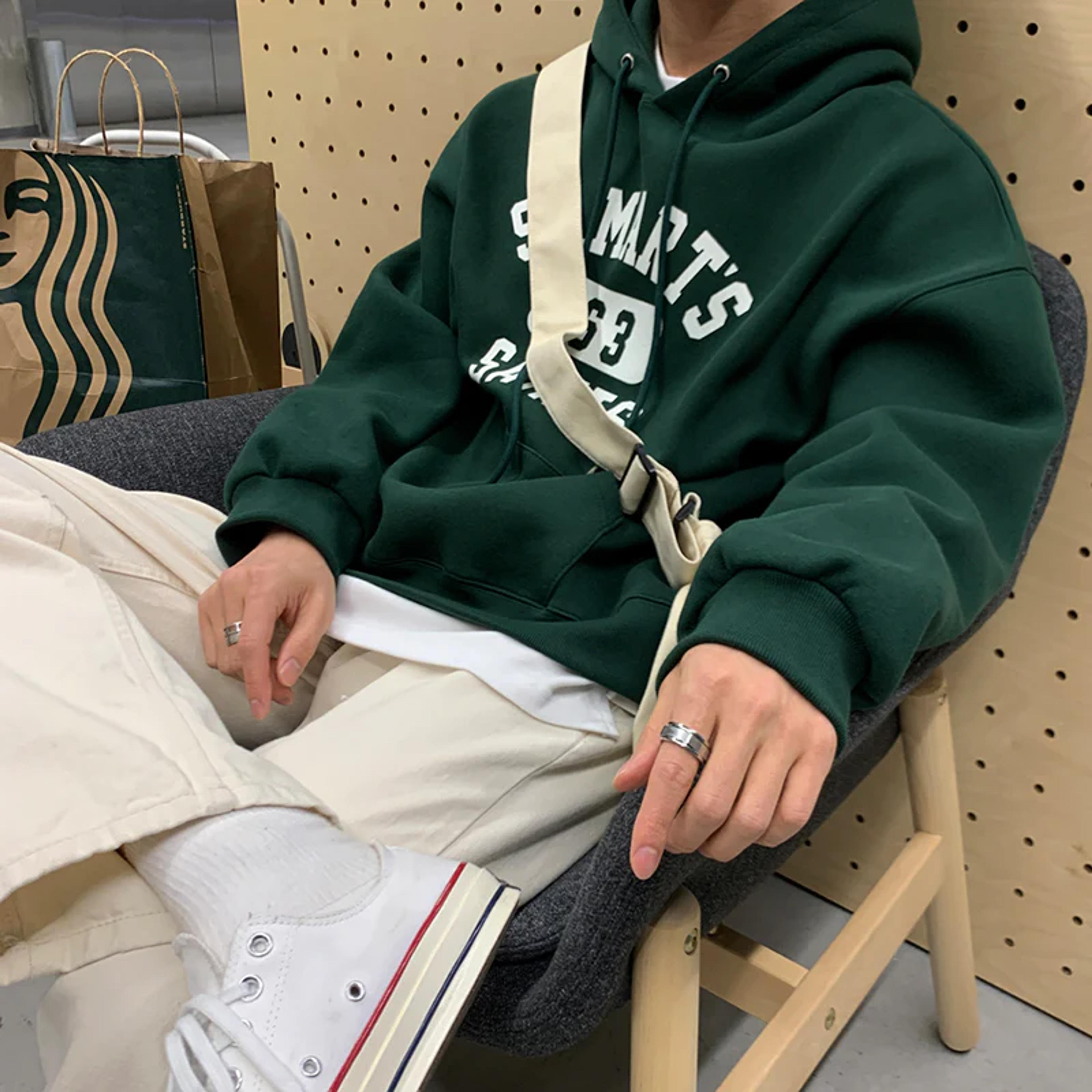 RT No. 3079 GREEN LETTERED HOODIE – REALTAKAI