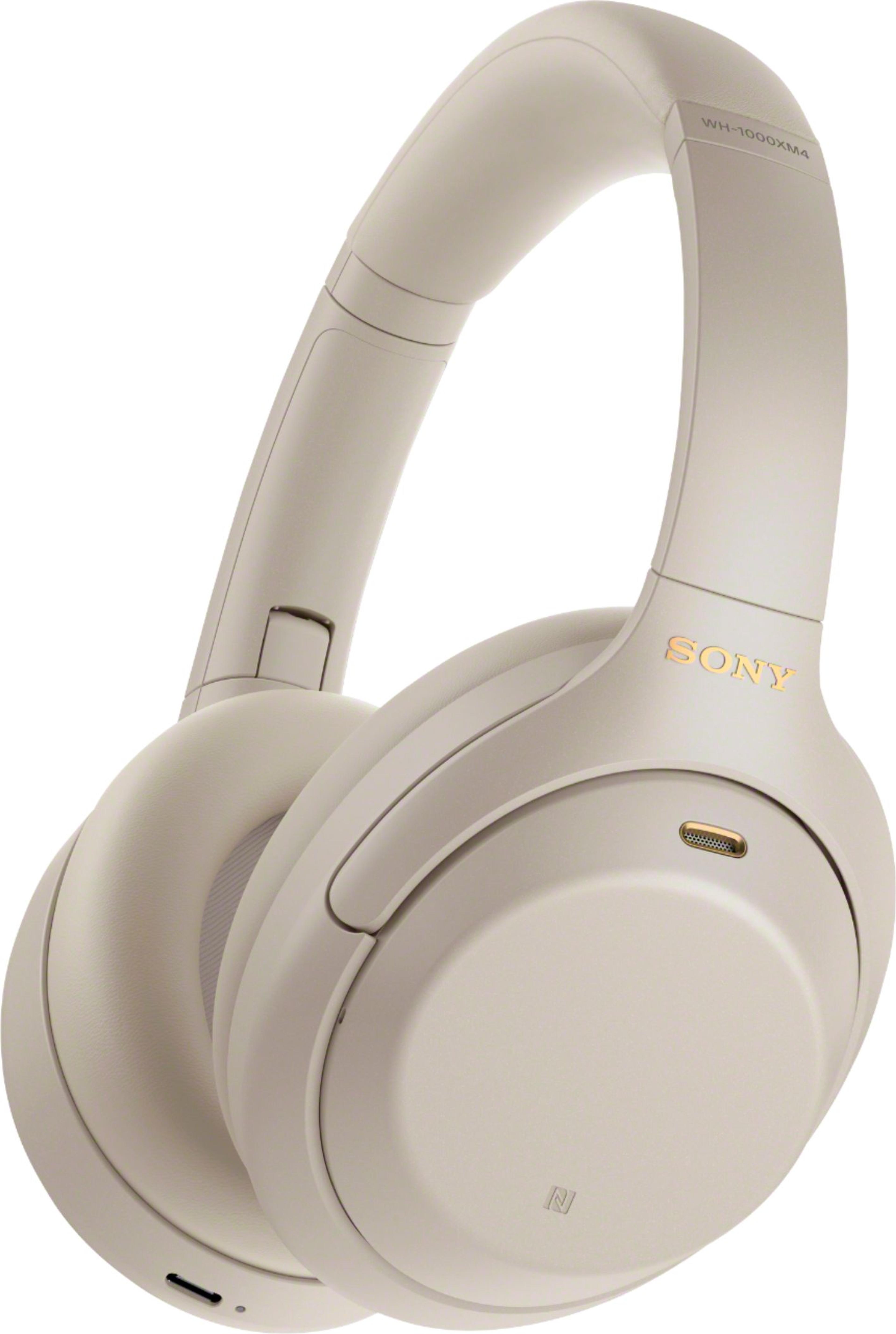 Sony WH1000XM4 Wireless Noise-Cancelling Over-the-Ear Headphones Silver WH1000XM4/S - Best Buy