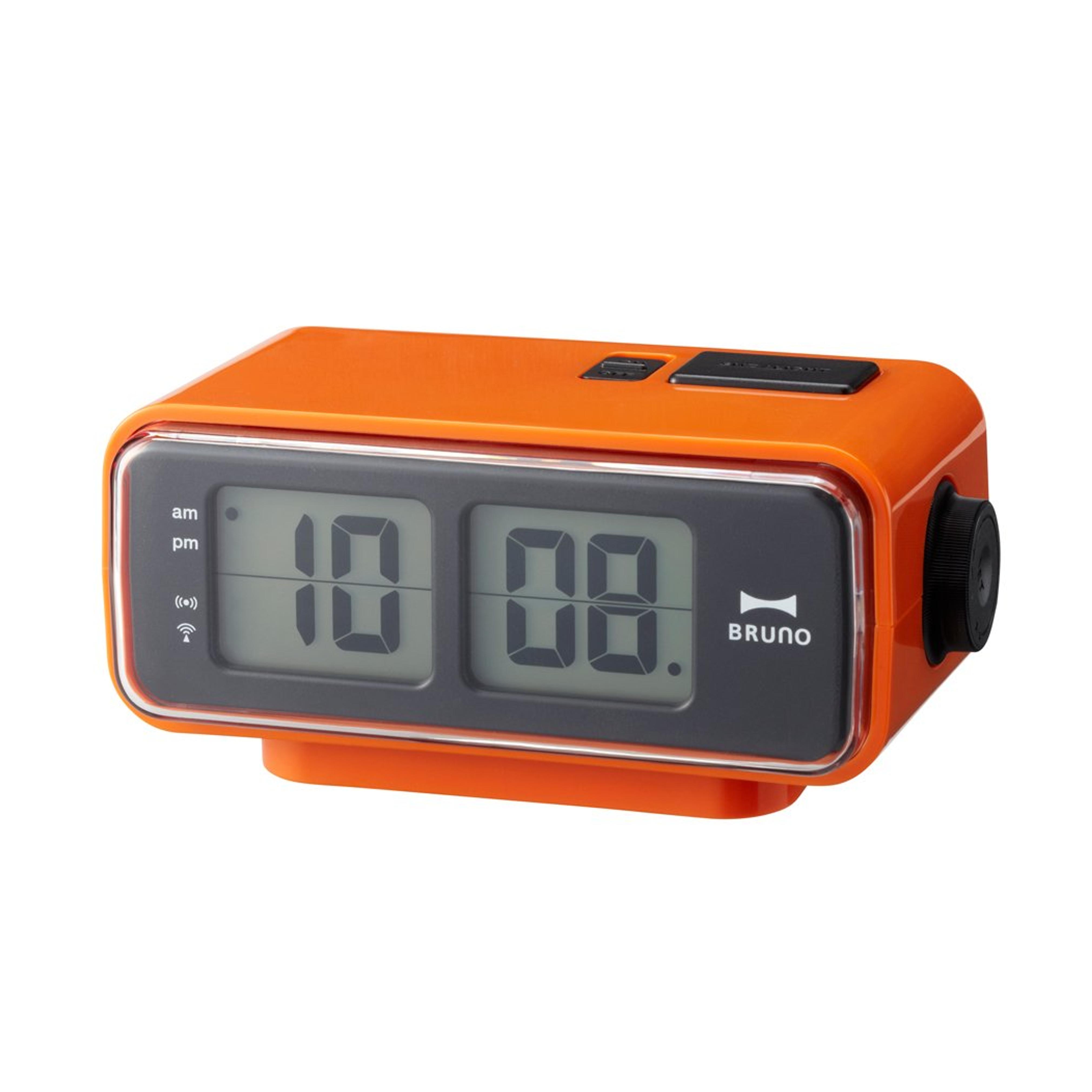 Retro Digital Flip Desk Alarm Clock, Orange