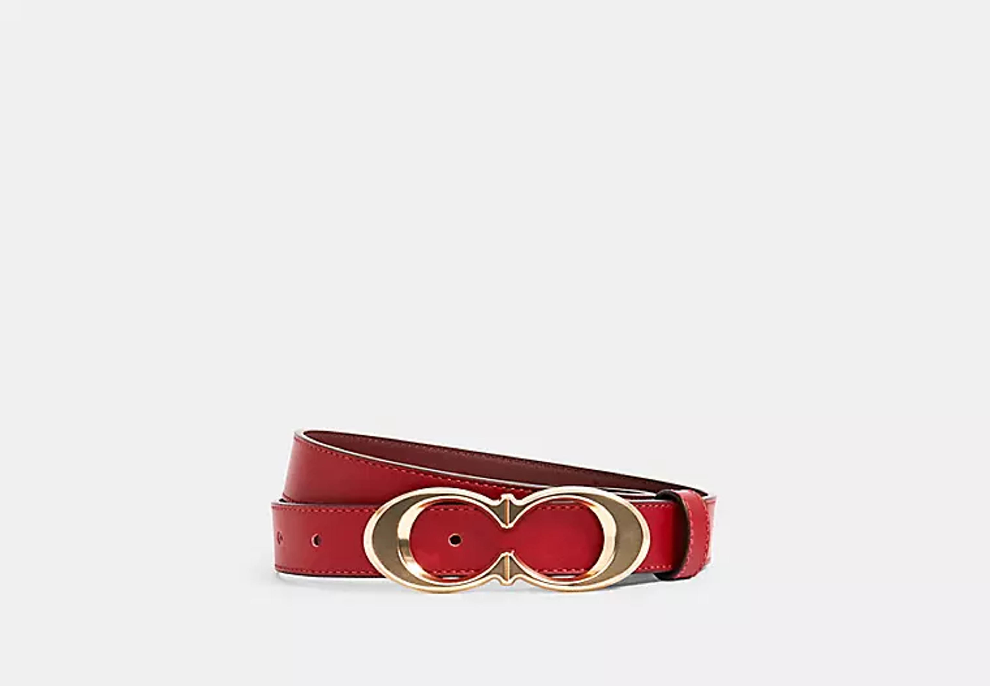 COACH® Outlet | Signature Buckle Belt, 25 Mm