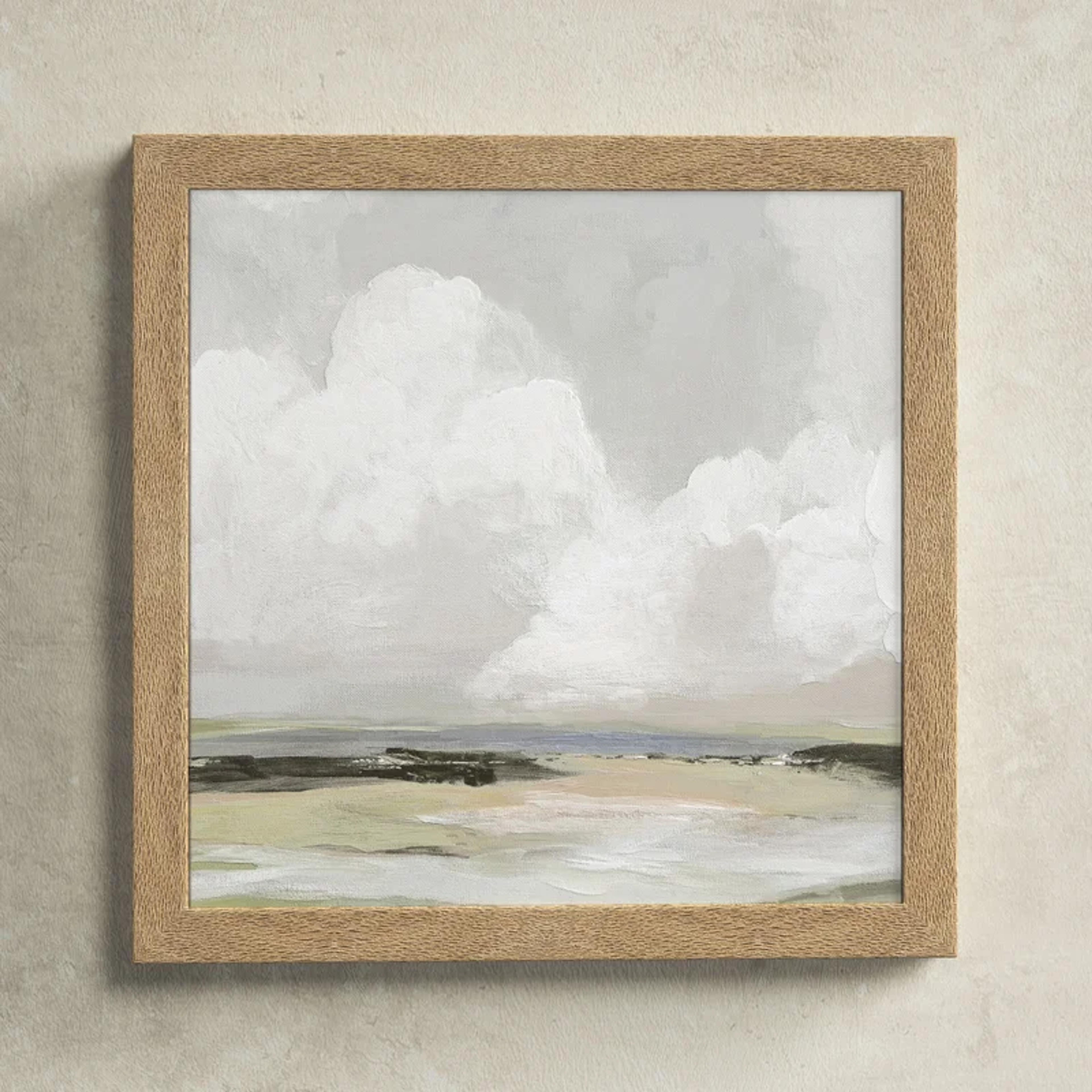 Birch Lane™ Soft Clouds Framed On Paper Painting & Reviews | Wayfair