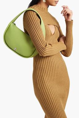 Lime green Pebbled-leather shoulder bag | BY FAR | THE OUTNET