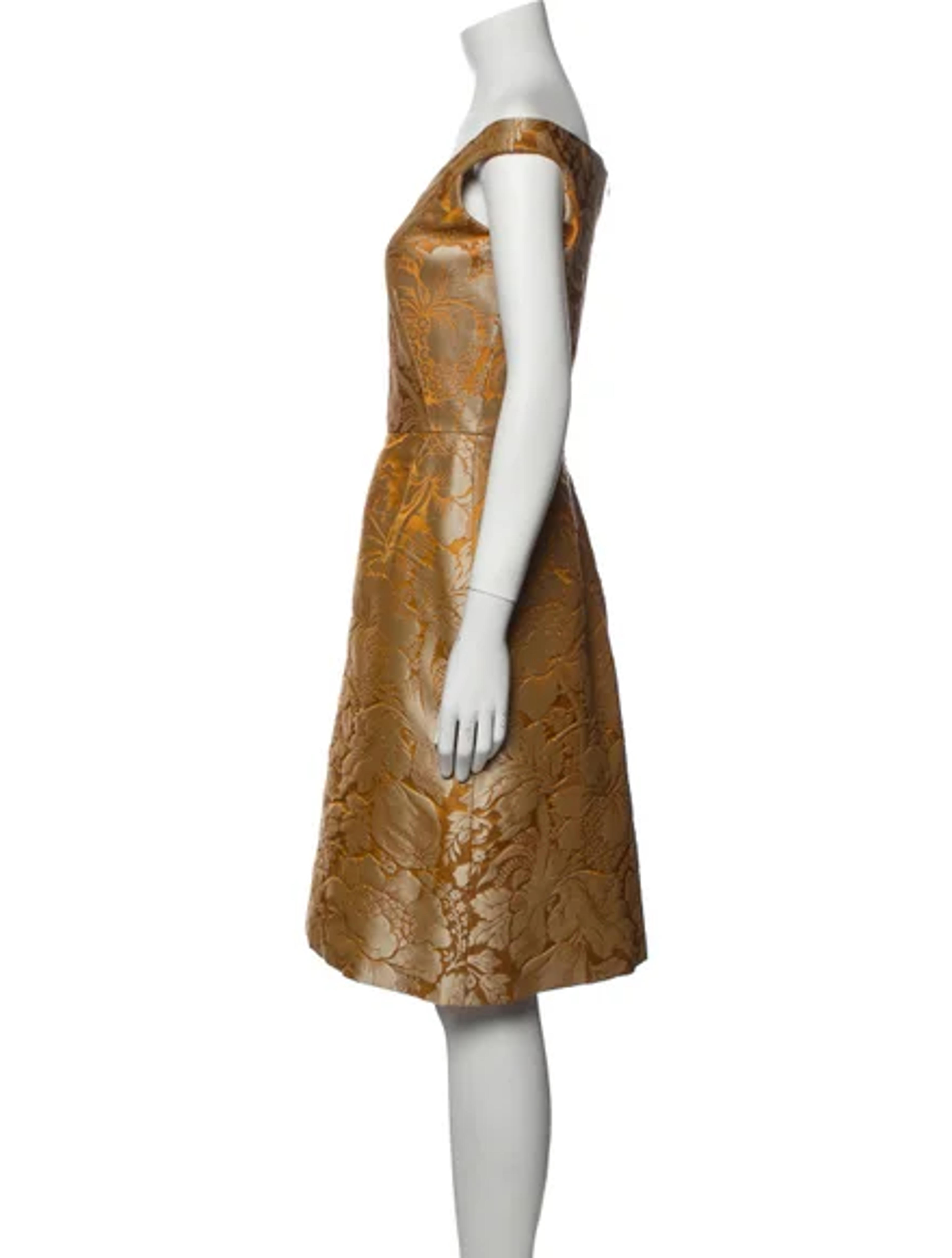 Oscar de la Renta Vintage Knee-Length Dress - Orange Dresses, Clothing - OSC168219 | The RealReal