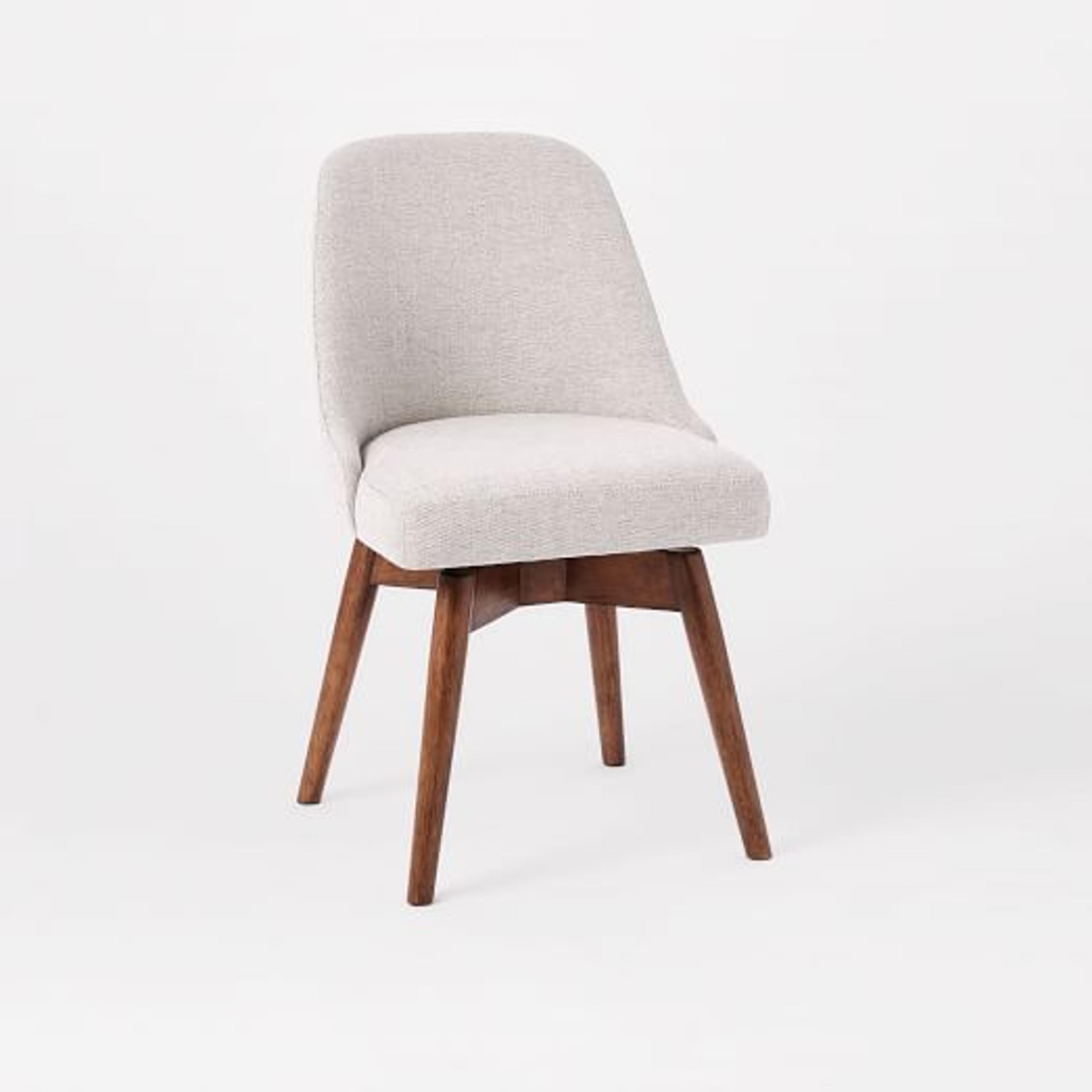 Mid-Century Swivel Office Chair - Wood Legs | West Elm