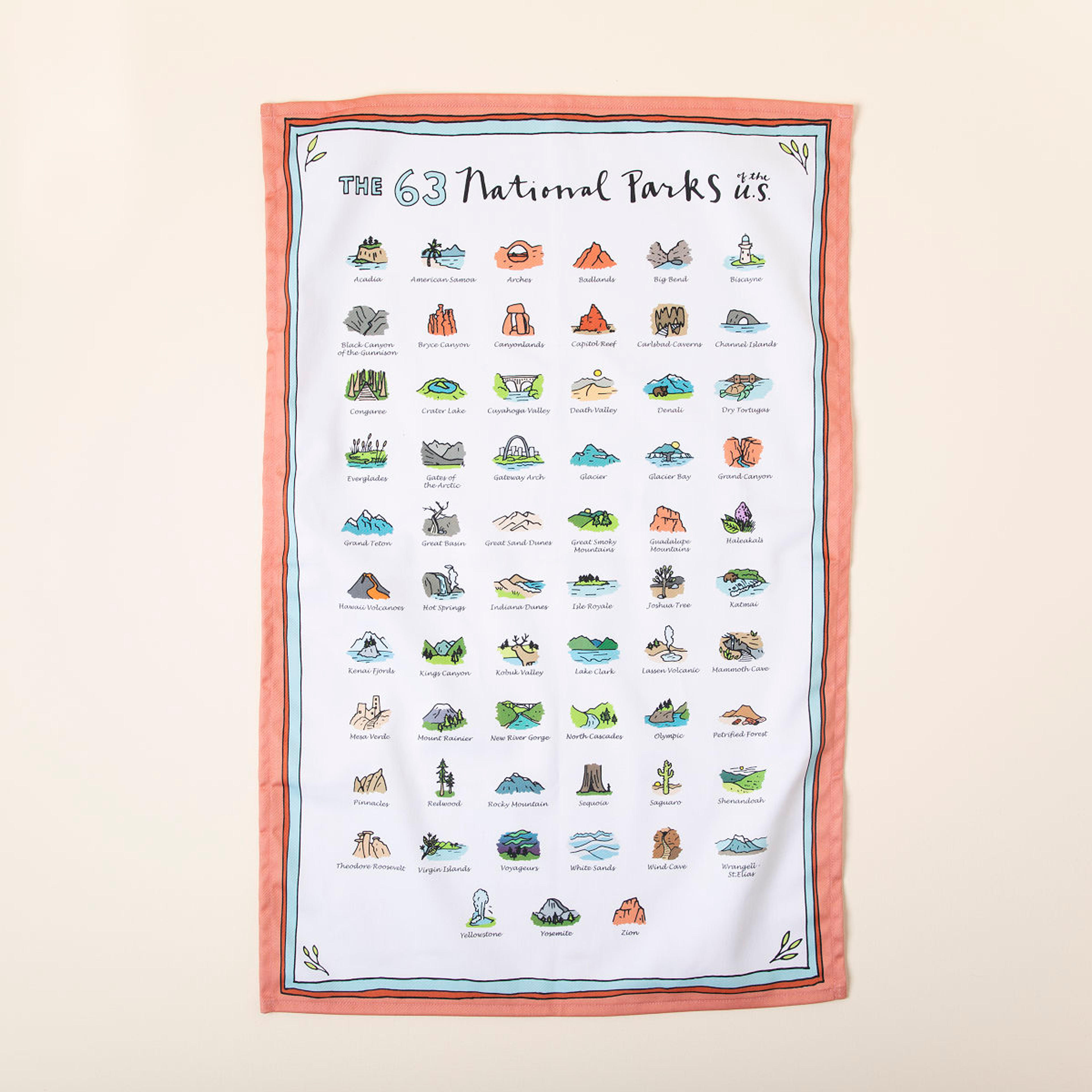 National Parks Tea Towel | Tea Towel