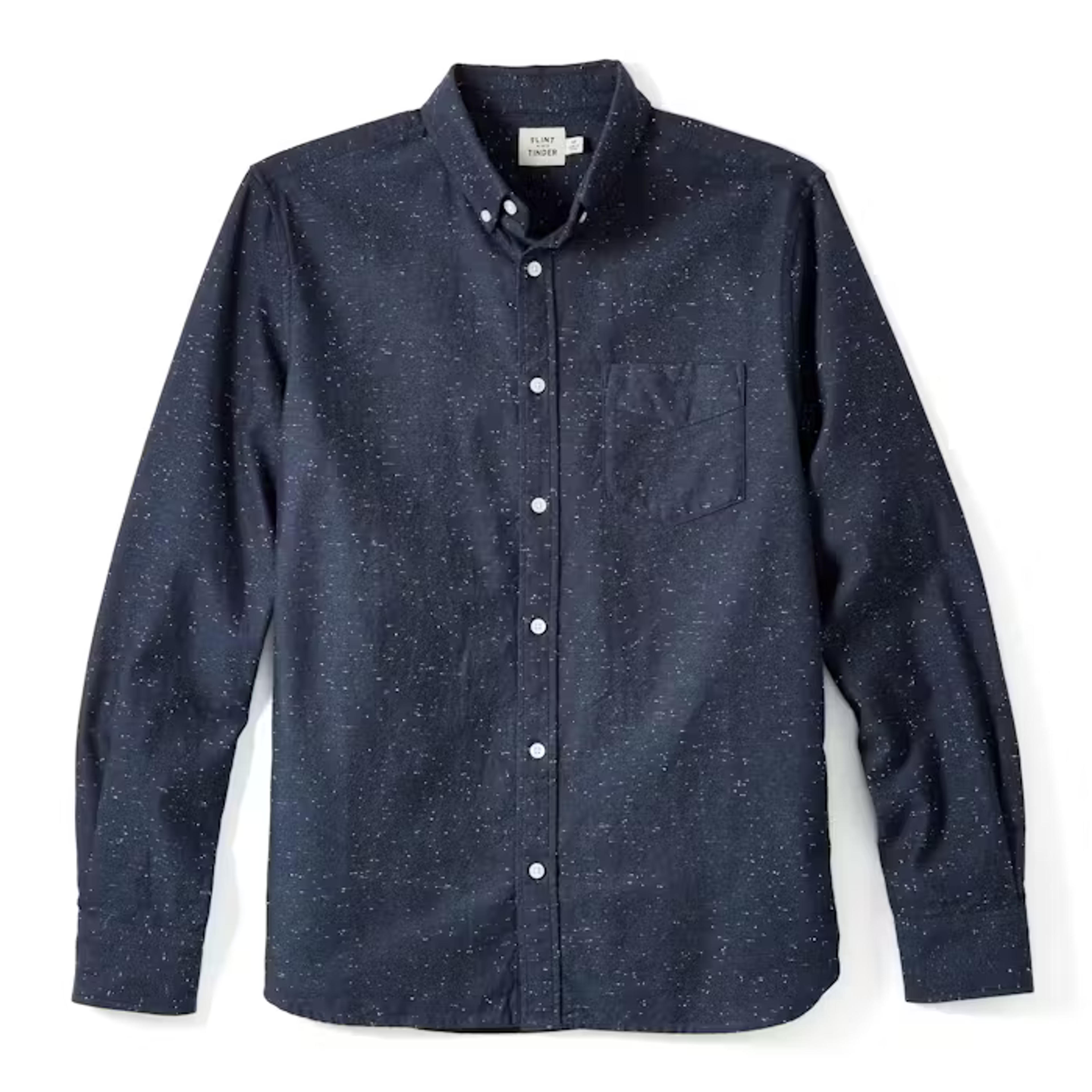 Flint and Tinder The Architect Shirt | Navy Donegal | Size: XS | LS Button Downs ...