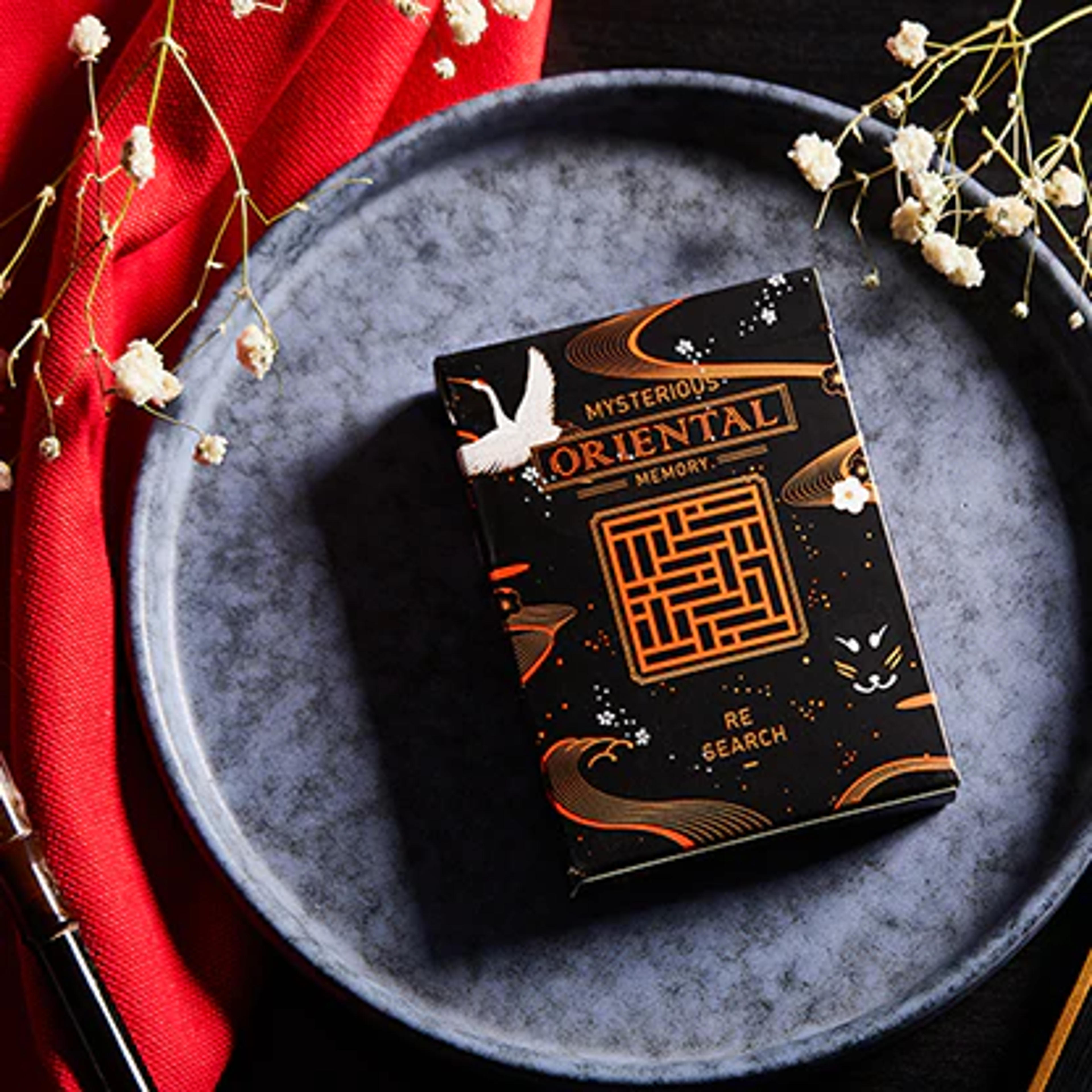 Oriental Memory Black playing Cards Playing Cards - Fast Shipping USA