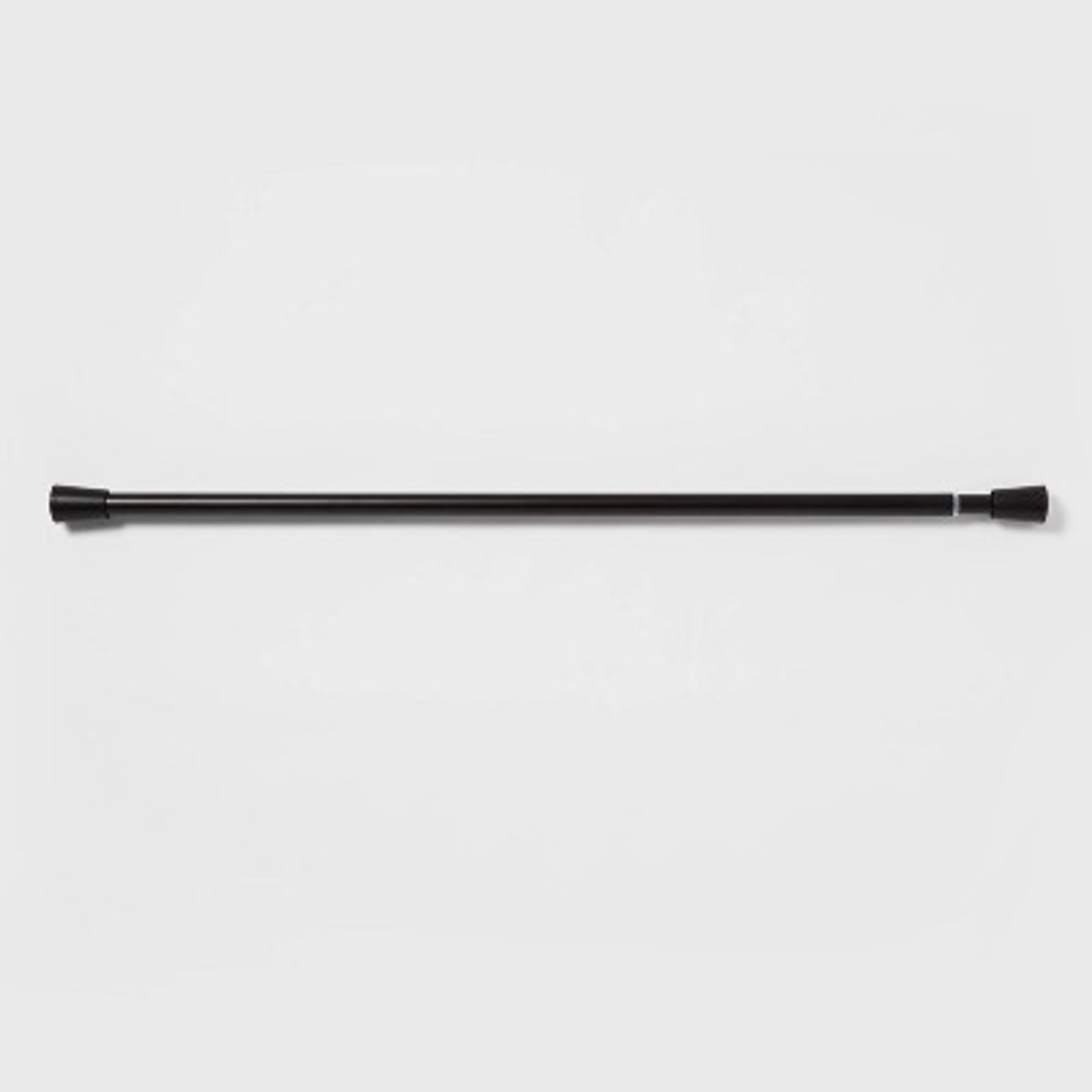 72" Rust Resistant Shower Curtain Rod Black - Made By Design™ : Target