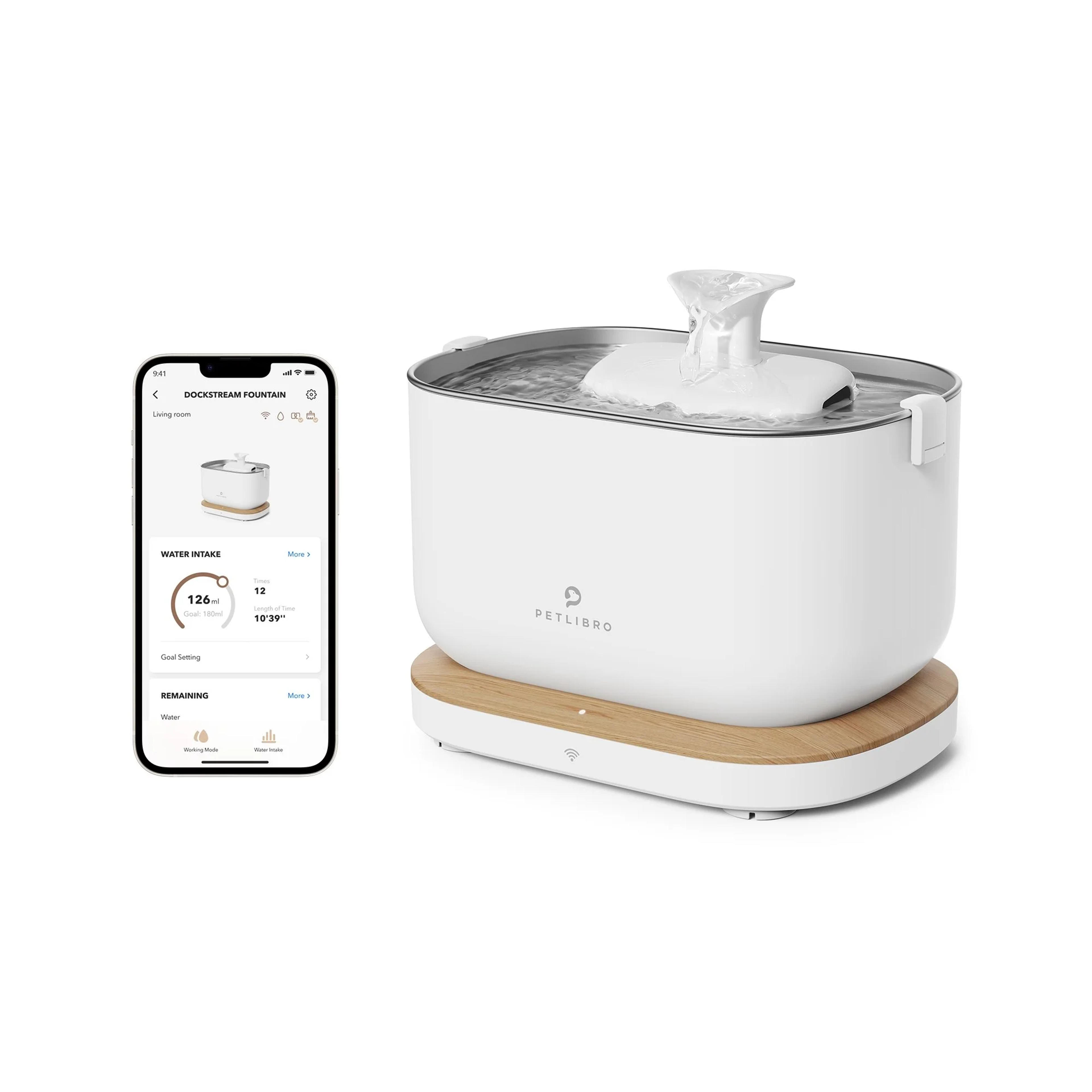 PETLIBRO Dockstream App Monitoring Water Fountain