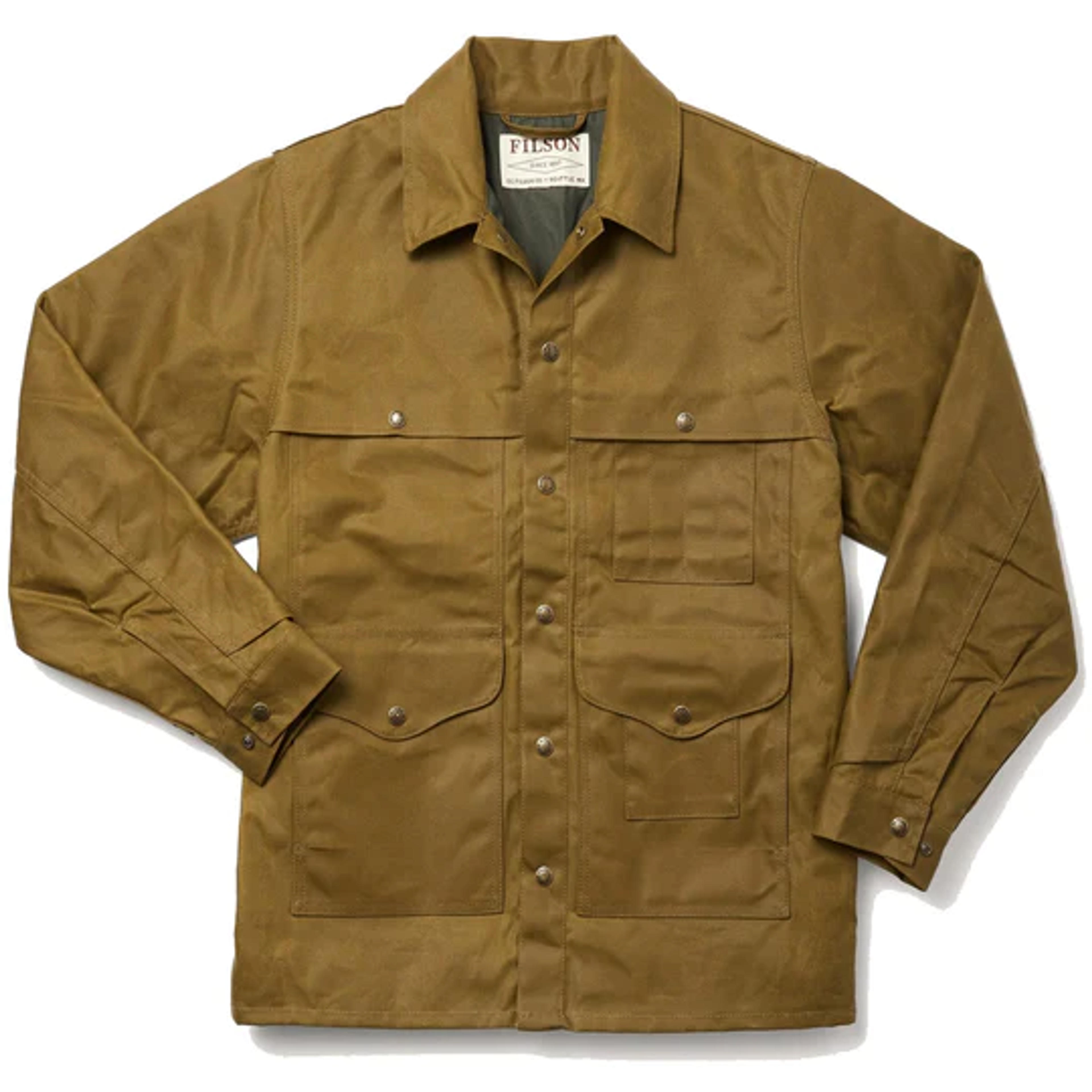 Filson Lined Tin Cruiser Jacket Dark Tan - Parasol Store