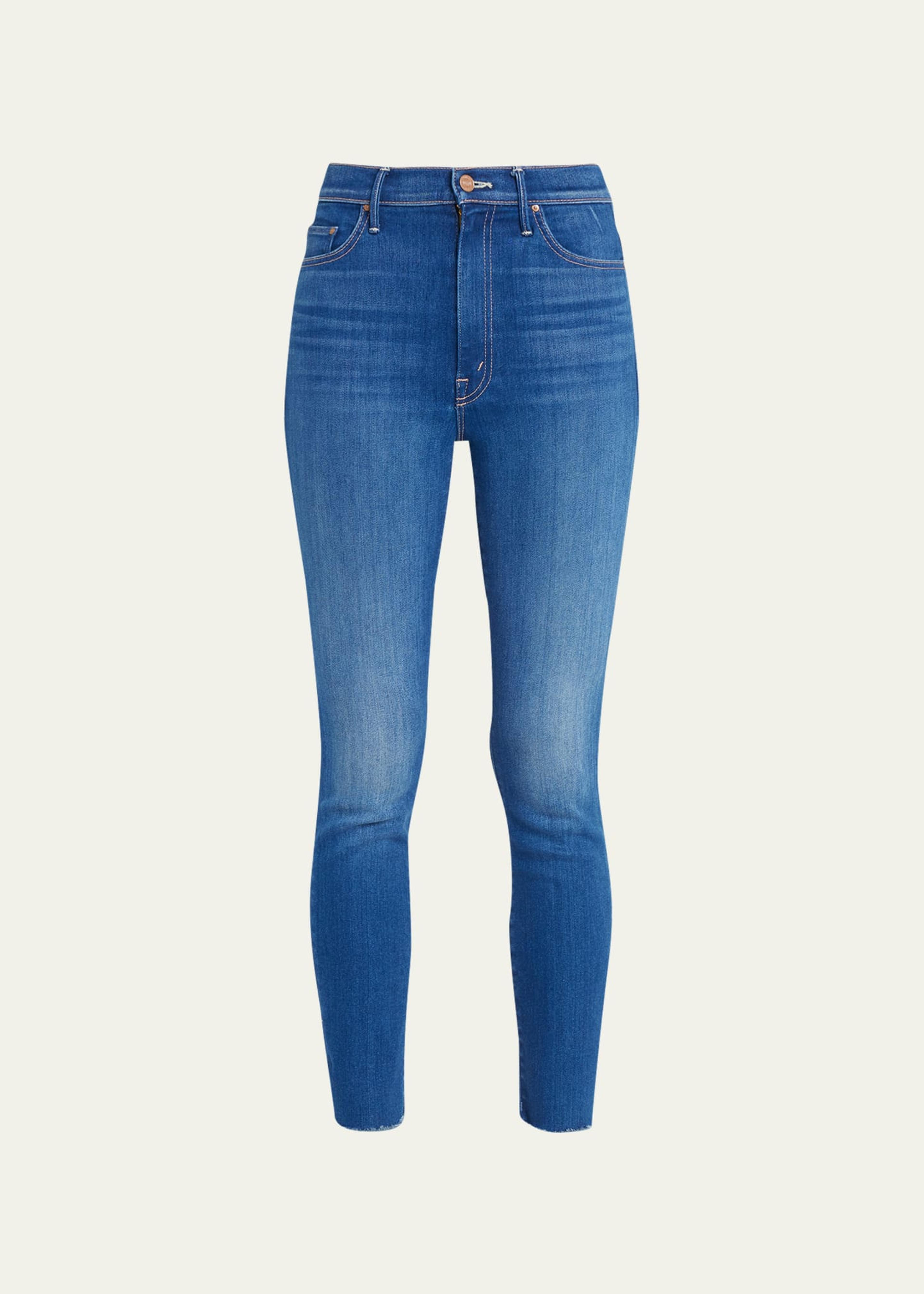 MOTHER The Swooner Ankle Fray Jeans - Bergdorf Goodman