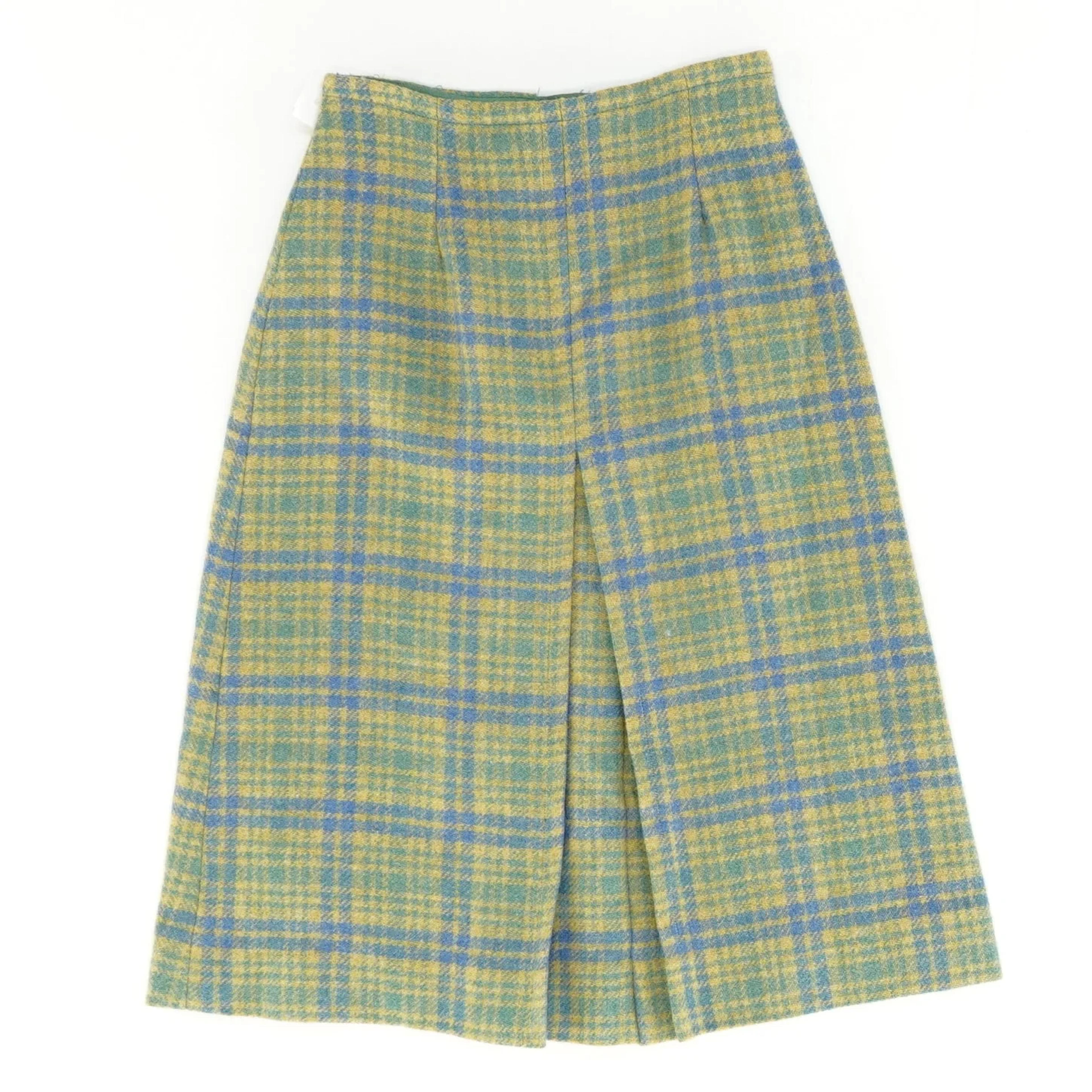 60's Midi Plaid Wool-Blend Skirt – Unclaimed Baggage