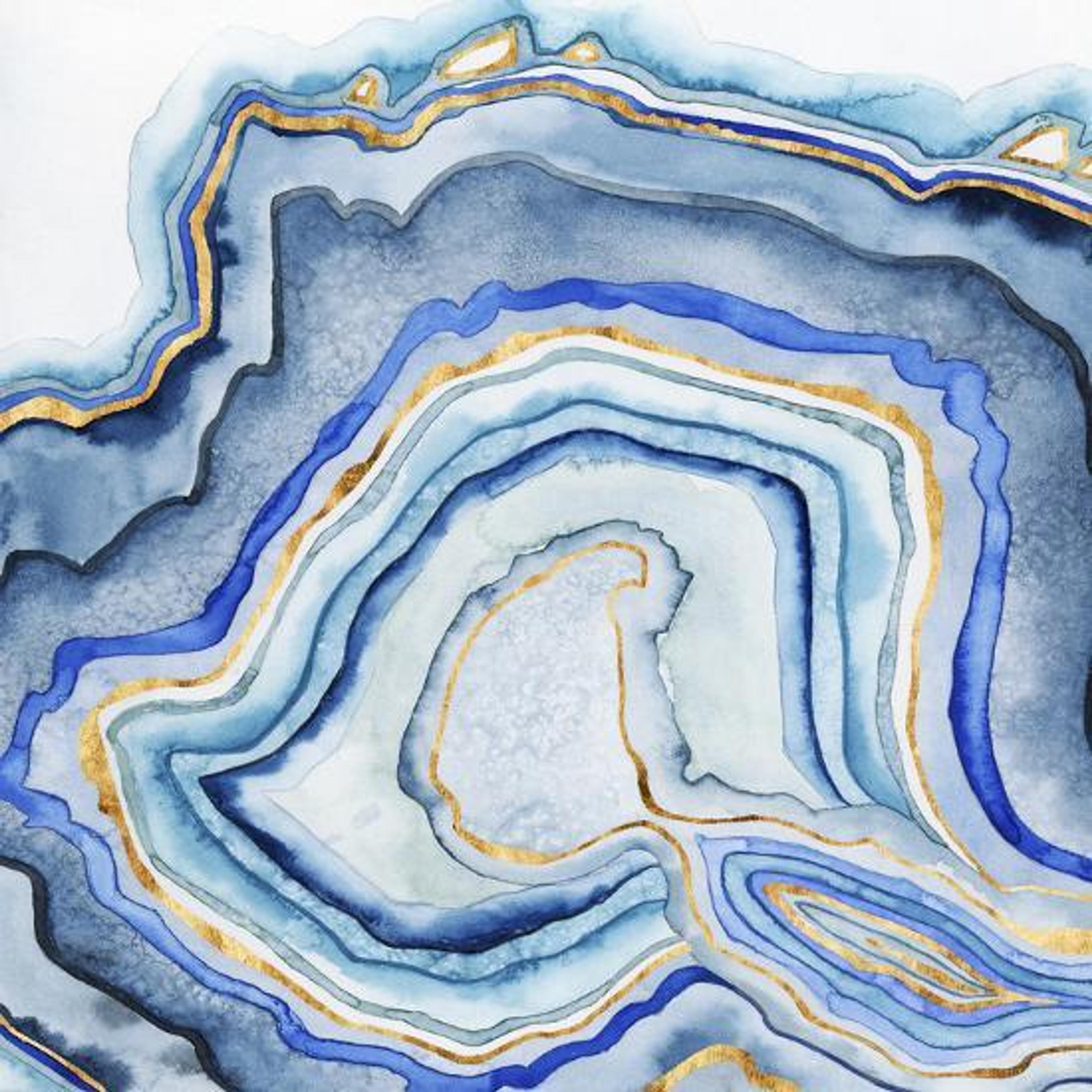 'Cobalt Agate I' Art Print - Grace Popp | Art.com