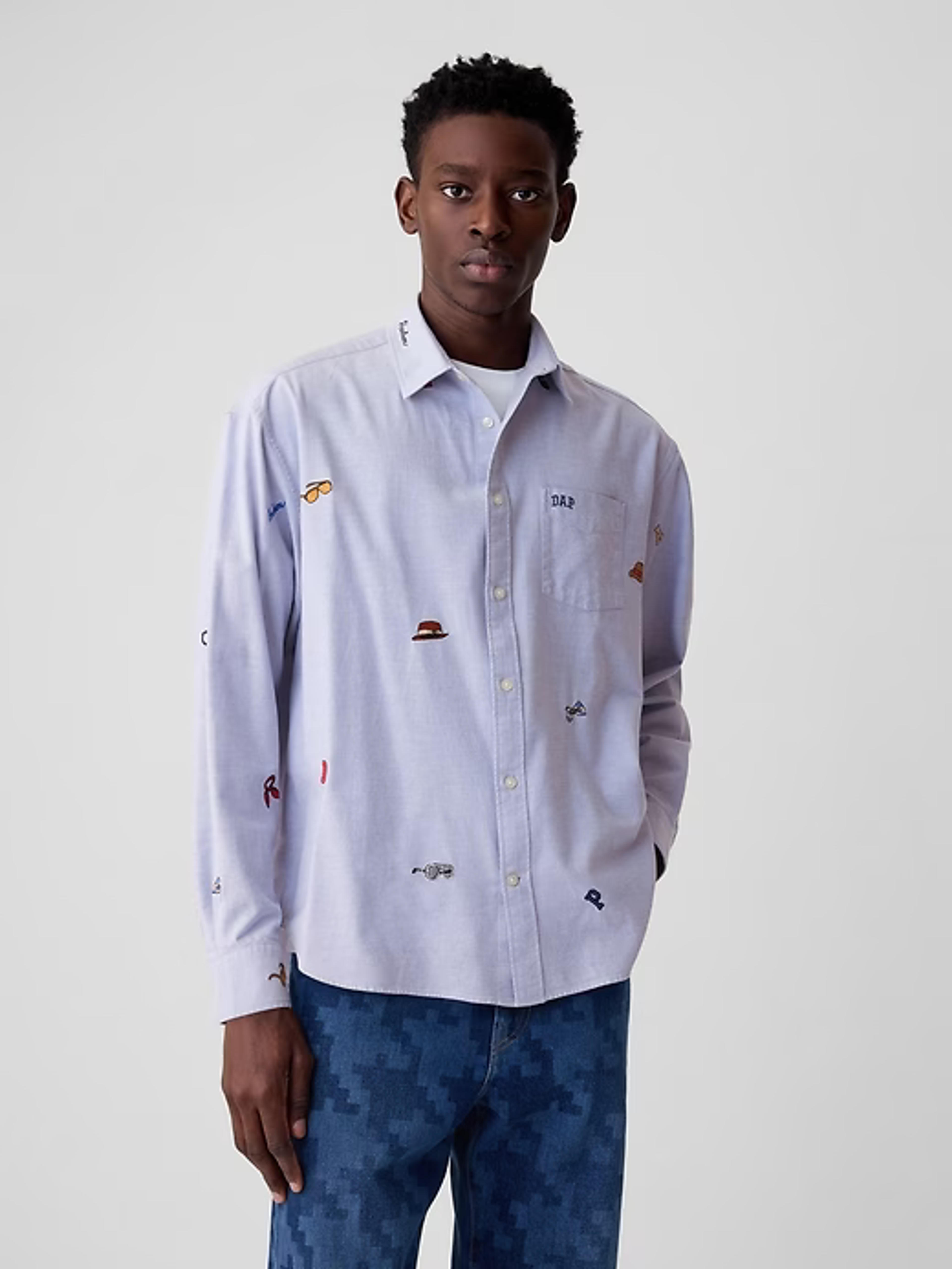 DAP × GAP Embroidered Oxford Shirt | Gap