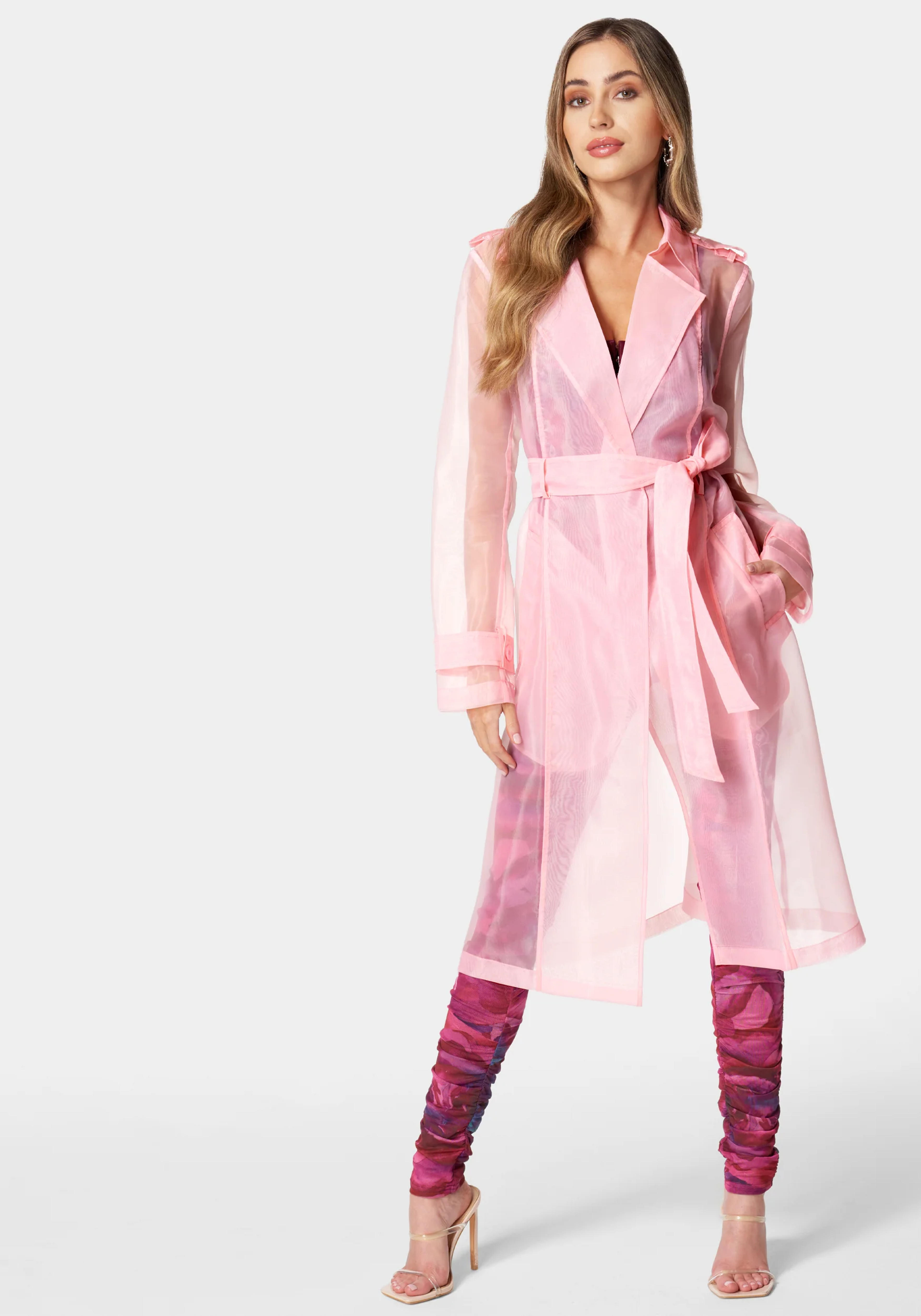 Organza Trench Coat | bebe