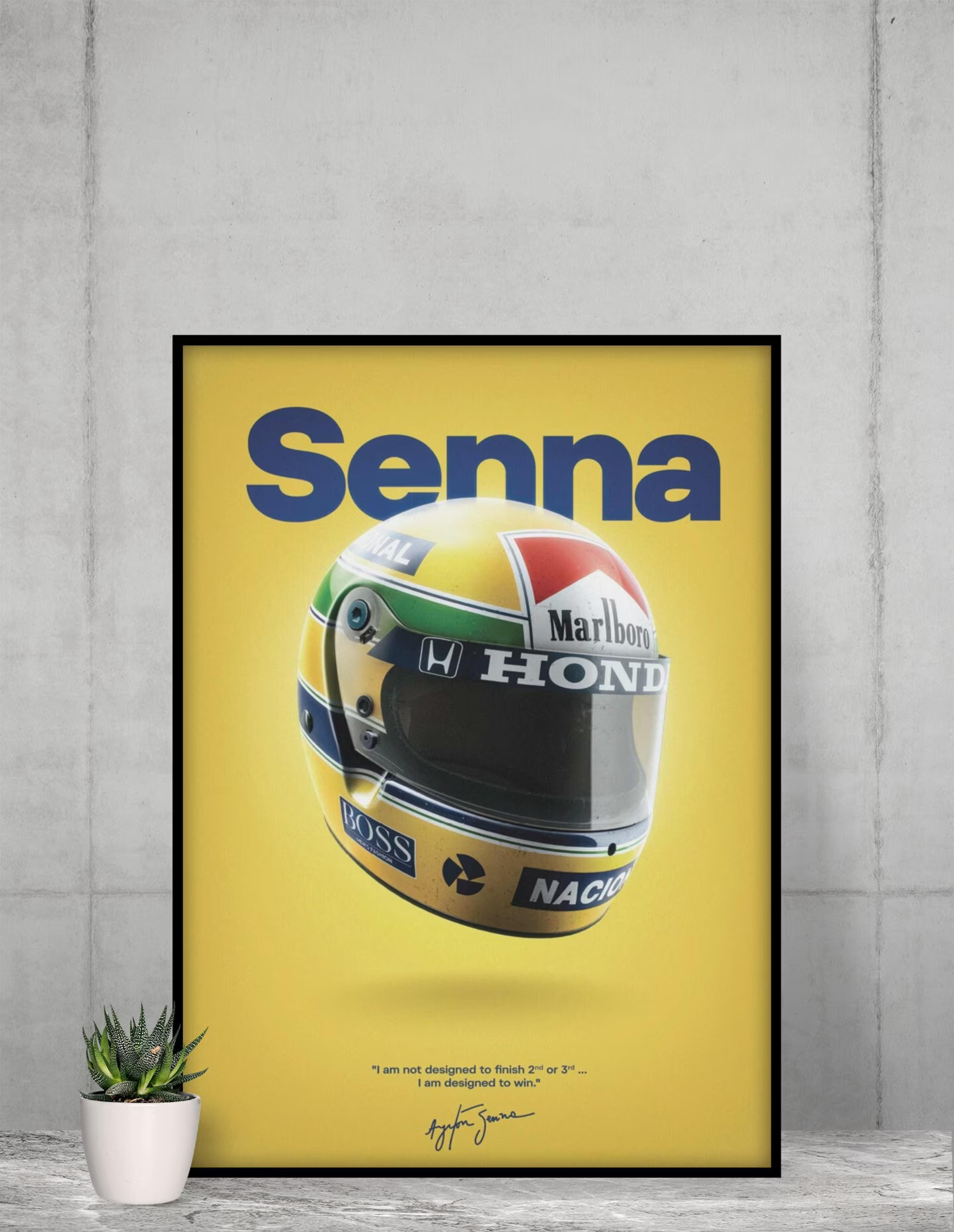 Ayrton Senna Poster Formula 1 Wall Art Ayrton Senna Sim Racing - Etsy
